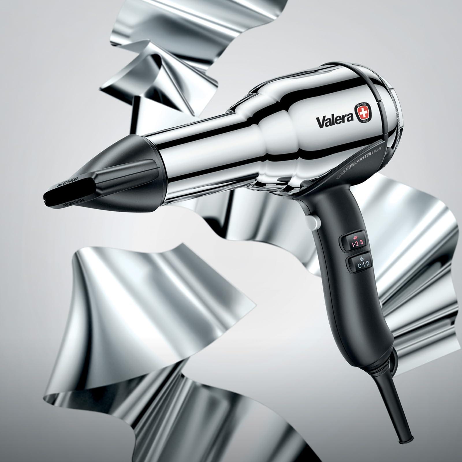 Valera, Swiss Steel Master Light, professionaalne kroomitud terasest föön, kerge ja võimas mootor, 3 temperatuurirežiimi, ioonigeneraator, 2100 W, Swiss Made – kasutusnäide