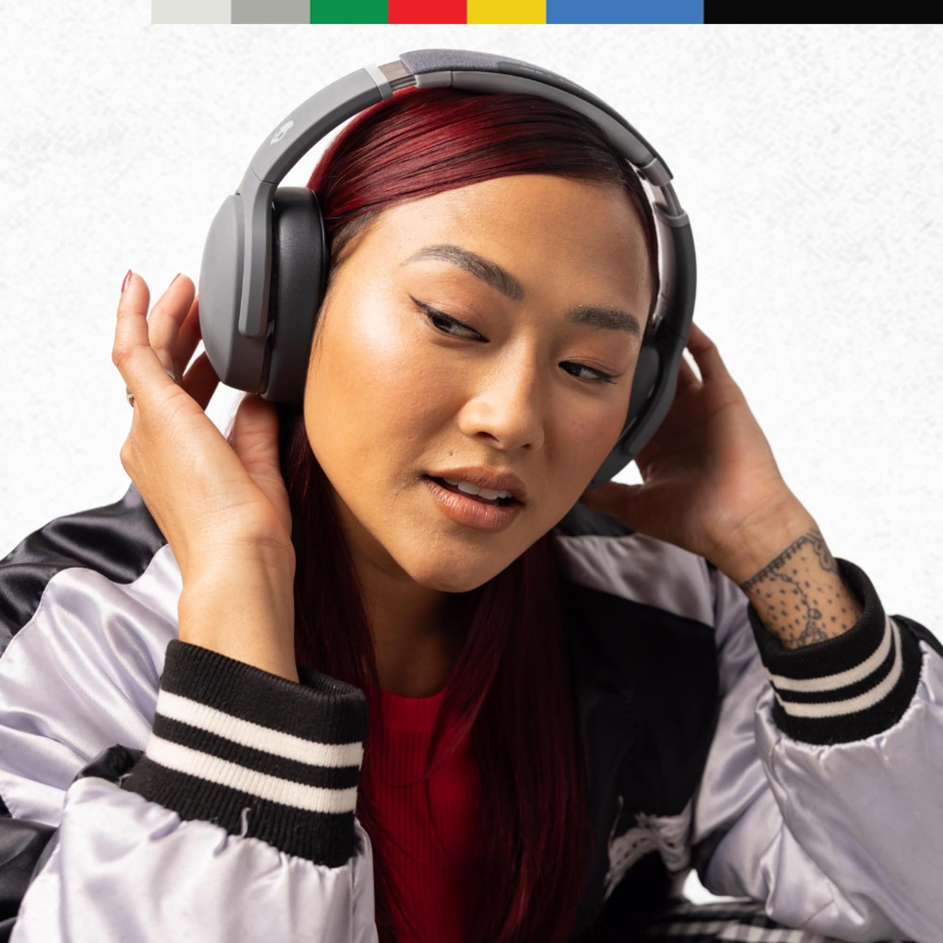 Skullcandy Crusher Evo juhtmevabad üle kõrva käivad kõrvaklapid sensoorsete bassidega, 40 tunni aku, mikrofon, ühilduvus iPhone, Android ja Bluetooth-seadmetega – Hall – pilt 6