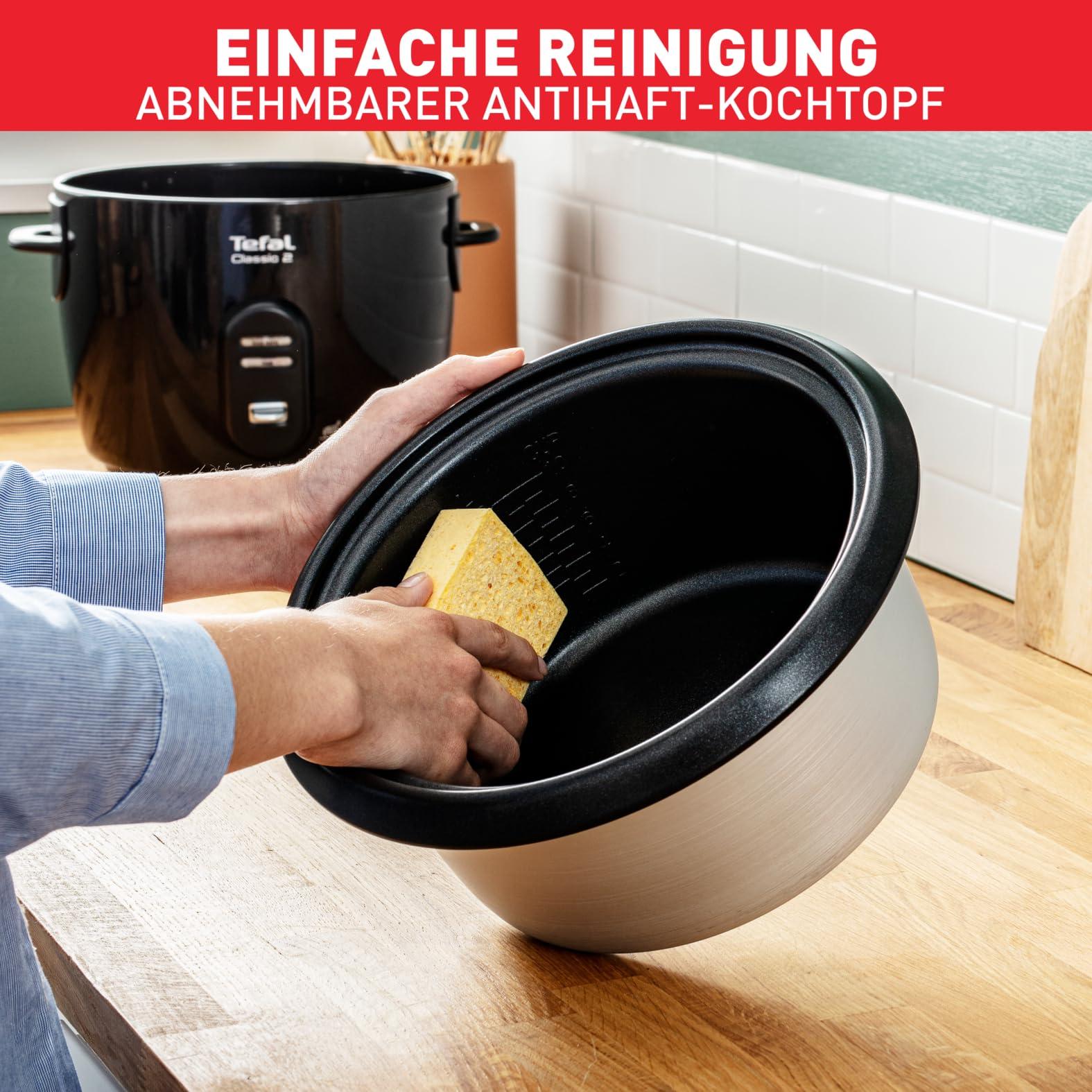 Tefal New Classic riisikeetja RK1038 | automaatsed programmid | soojashoidmise funktsioon | 5L maht | aurutamisfunktsioon | must-metallik – lisavaade