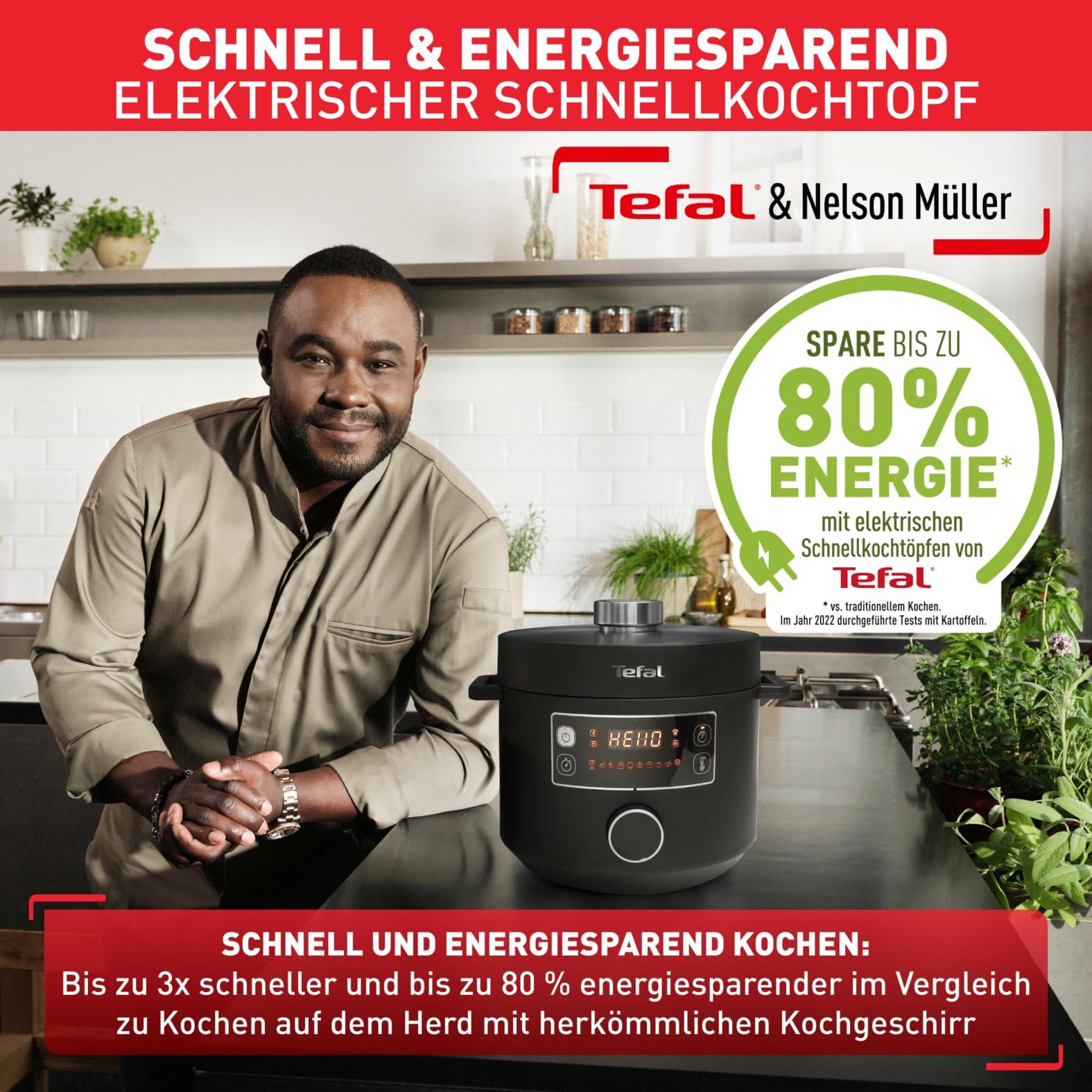 Tefal CY7548 Turbo Cuisine Multikeetja, 1000W, plastik, 5 liitrit, must – pilt 6