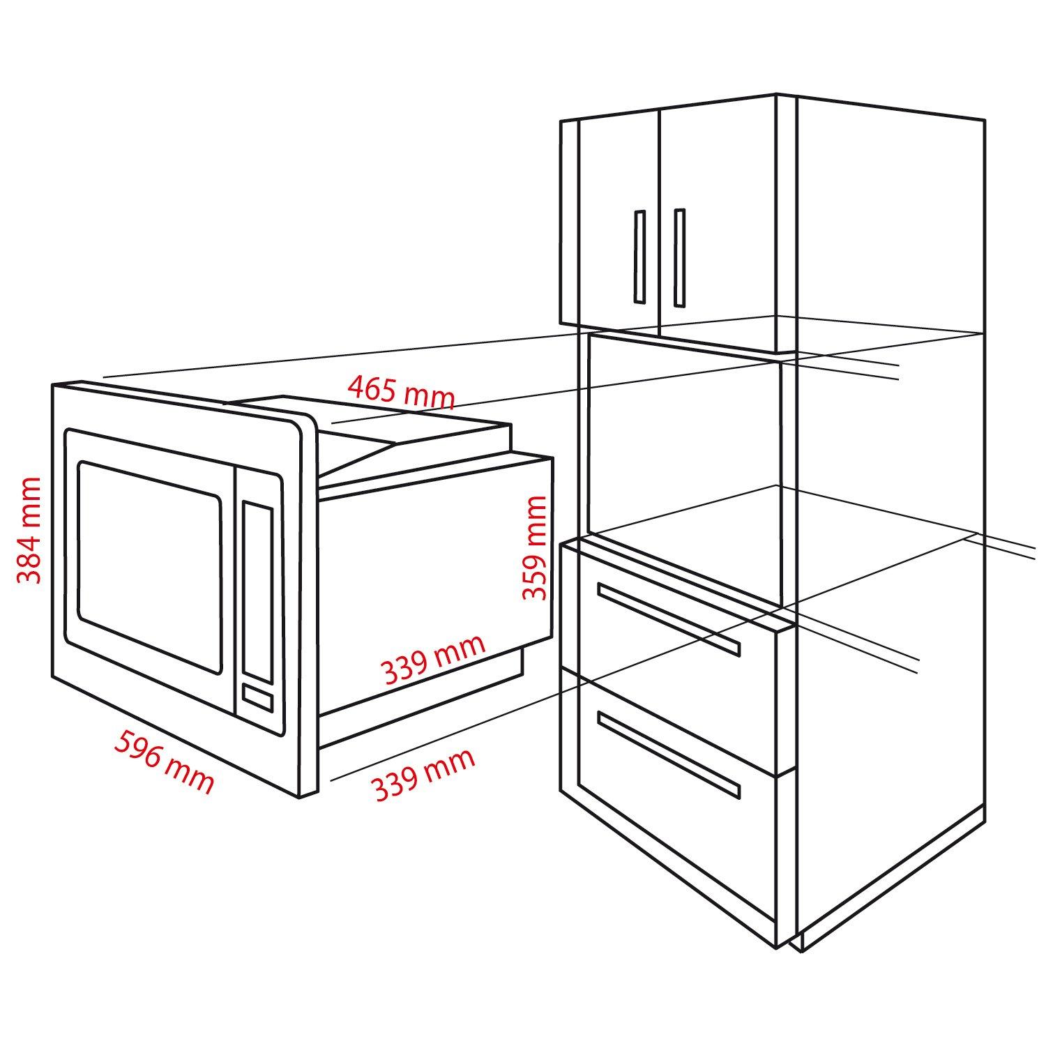Bomann 2in1 integreeritav mikrolaineahi grilliga | 20 L küpsetusruum | 8 automaatprogrammi | Sulatusfunktsioon, grillrest ja pöördtaldrik (Ø 24,5 cm) | 800 W | Roostevaba teras | MWG 2215 EB – pakend ja tarvikud