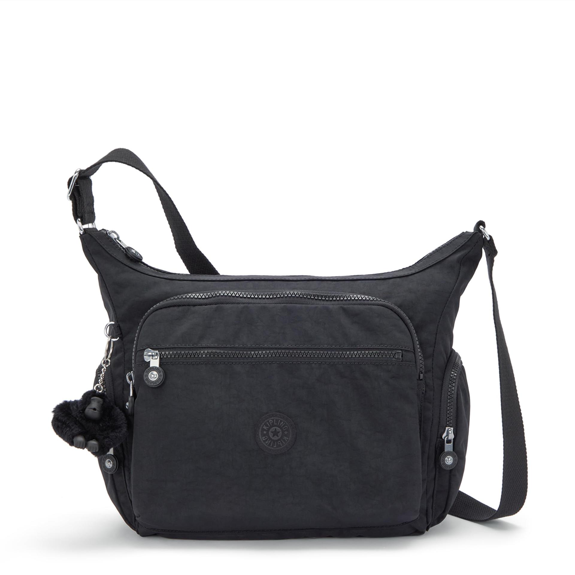 Kipling GABBIE keskmise suurusega õlakott, Black Noir (must)