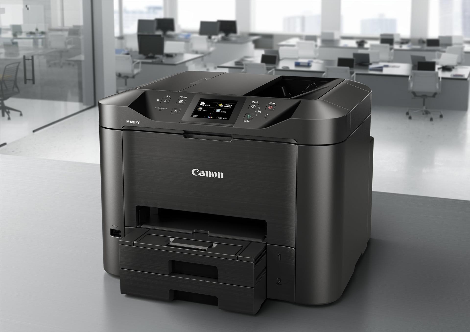 Canon Maxify MB5450 4-in-1 värviline tindiprinter-multifunktsionaal (printimine, kopeerimine, skaneerimine ja faksimine, 4 XL-tinti, kahepoolne printimine, USB, LAN/WLAN, D-ADF) must – lisavaade