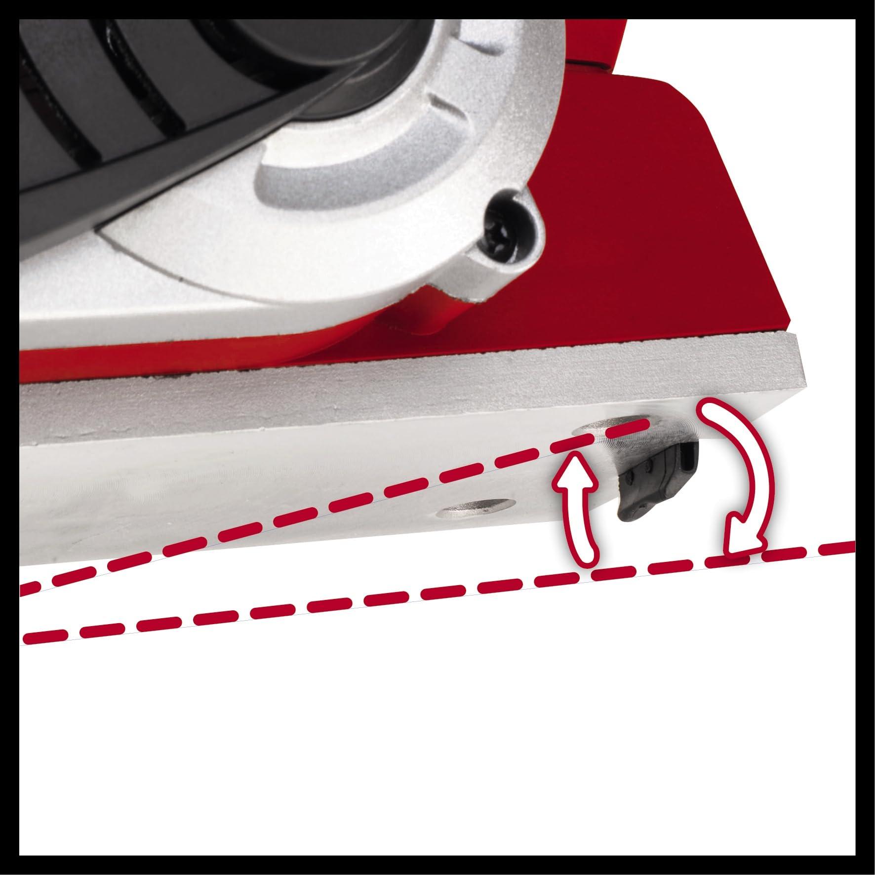Einhell elektrihöövel TE-PL 900 (900 W, kuni 3 mm hööveldussügavus, suur teravõll, 3 V-soonega tald, Softgrip-käepide, kaasa arvatud rööpjuht, sügavuspiirik, TCT-höövlitera) – kasutusnäide