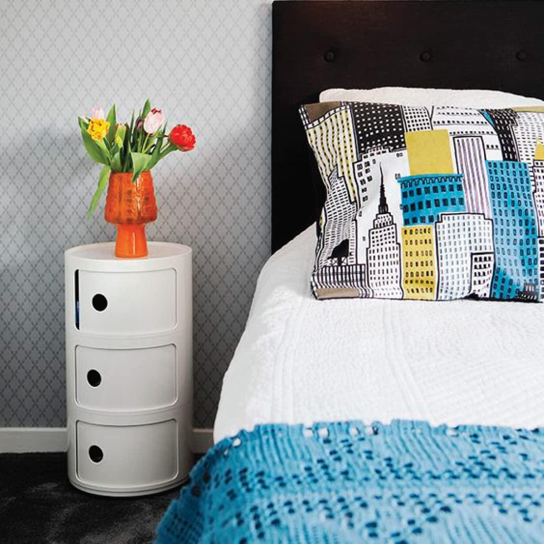 Kartell Componibili, 2 elementi, valge, ümmargune alus – pilt 8