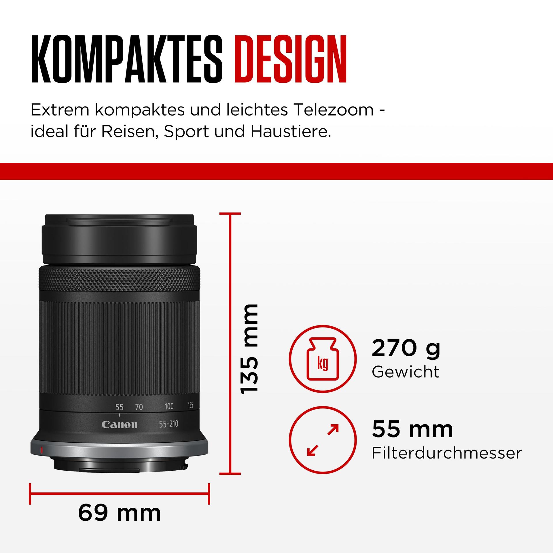 Canon RF-S 55-210mm F5-7.1 IS STM suumobjektiiv APS-C kaameratele EOS R seeriast (3,8-kordne suum, 2 UD-läätse + asfääriline läätse, 4,5-astmeline pildistabilisaator, vaikne STM-mootor, 7-lamelliline iiriseava) – kasutusnäide