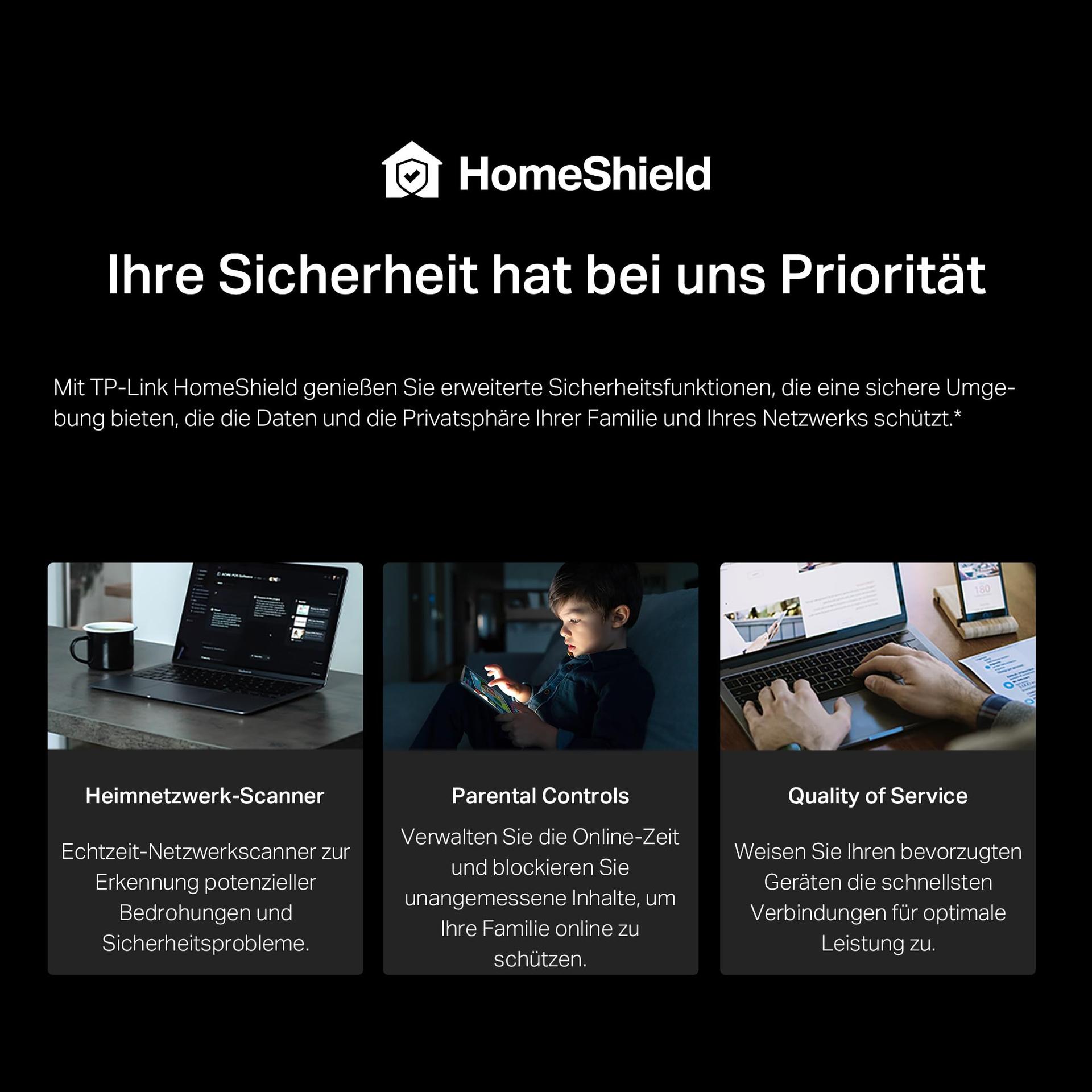 TP-Link WiFi 7 ruuter Archer BE3600 | Kahe sagedusalaga WLAN 3570 Mbps | 2 x 2,5G pordid | USB 3.0 | EasyMesh | VPN-klient ja -server | HomeShield – pilt 8