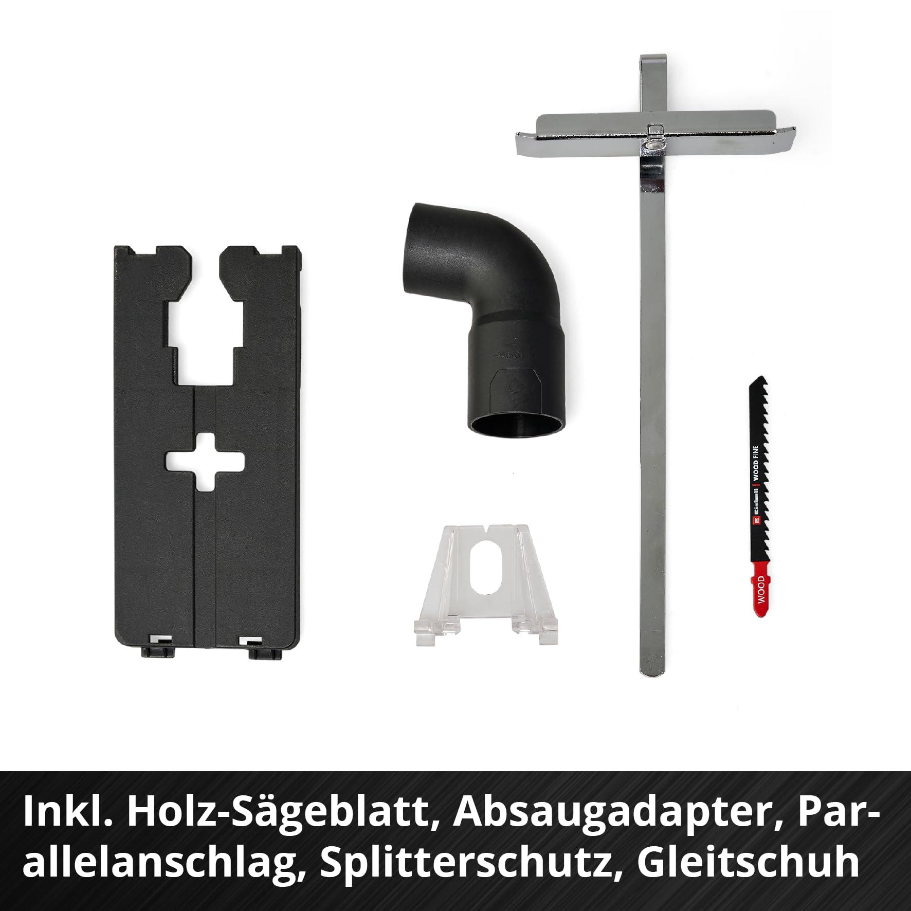 Einhell Professional akuga tikksaag TP-JS 18/135 Li BL Power X-Change (18 V, 135 mm lõikesügavus puidus, 26 mm lõikehoog, harjavaba, sisaldab saelehte, ilma akuta ja laadijata) – lisavaade