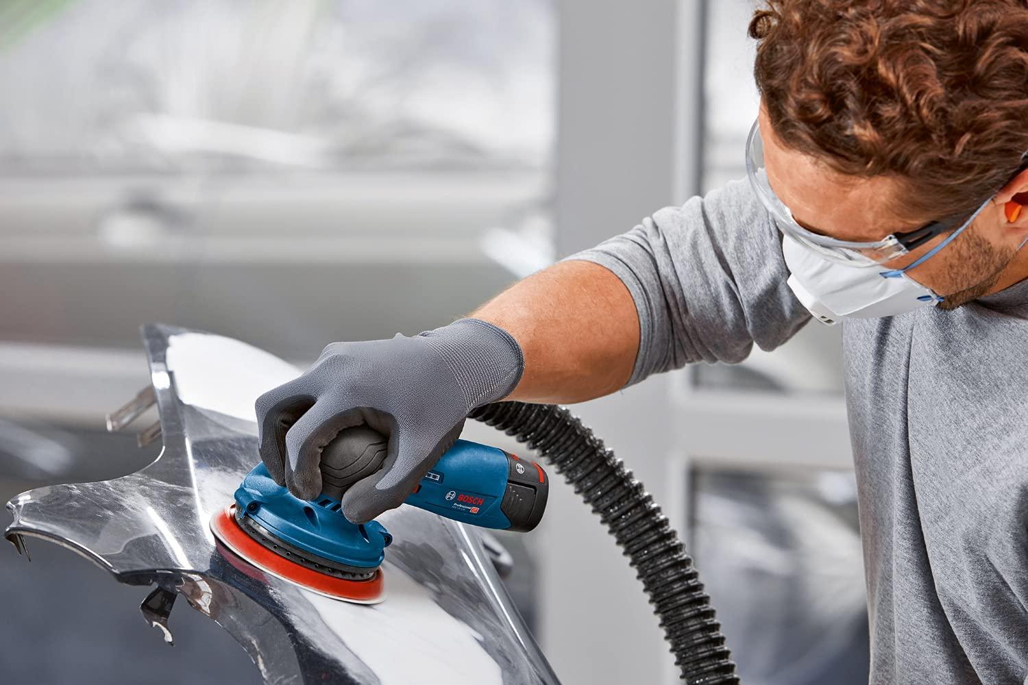 Bosch Professional 12V süsteemi akuga ekstsentriklihvija GEX 12V-125 (125mm lihvtaldrik, 1x lihvpaber, tolmukott, ilma akuta/laadijata) – pilt 7
