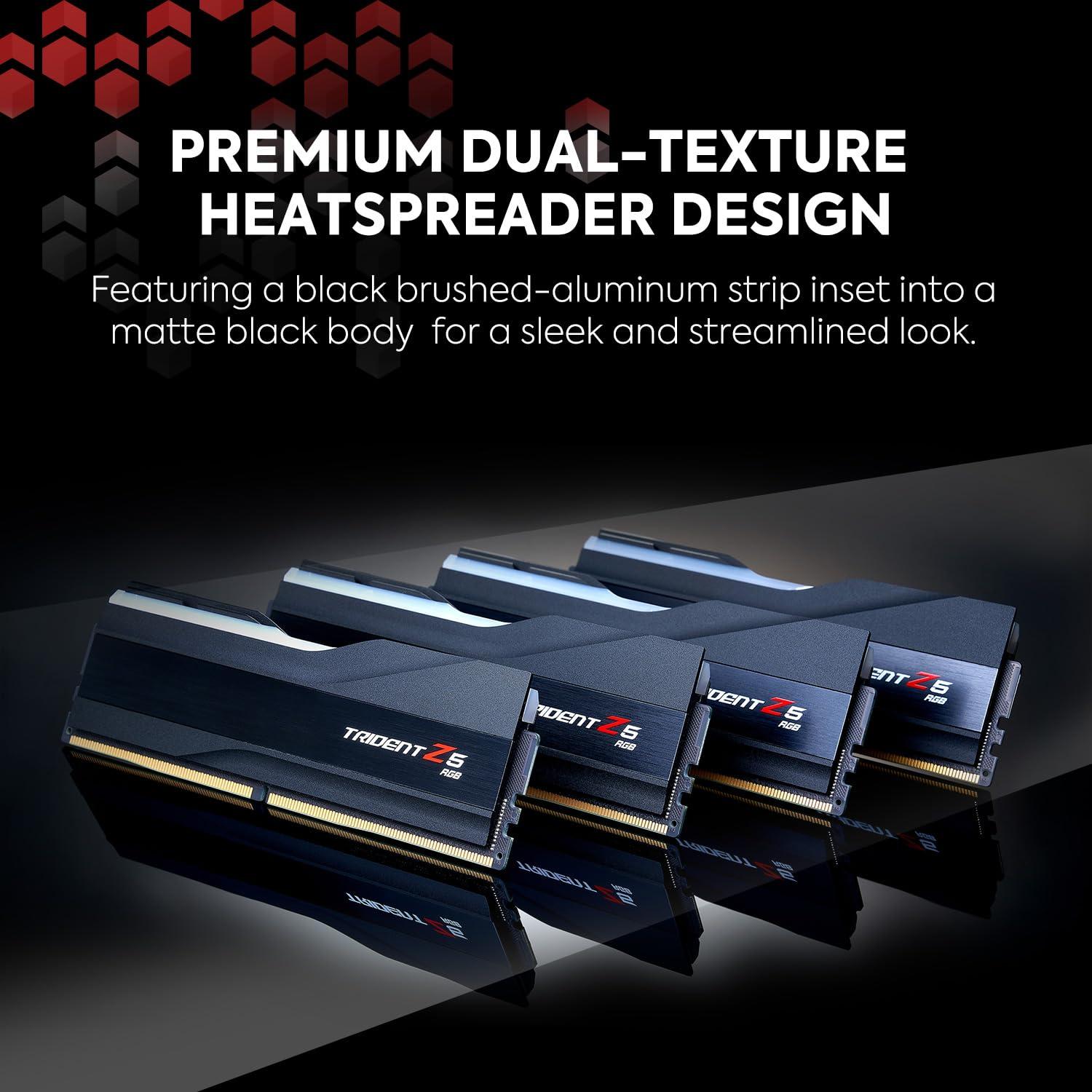 G.Skill Trident Z5 RGB – DDR5 – 64 GB komplekt (2 x 32 GB) – DIMM 288-PIN – 6400 MHz / PC5-51200 – puhverdamata – kasutusnäide