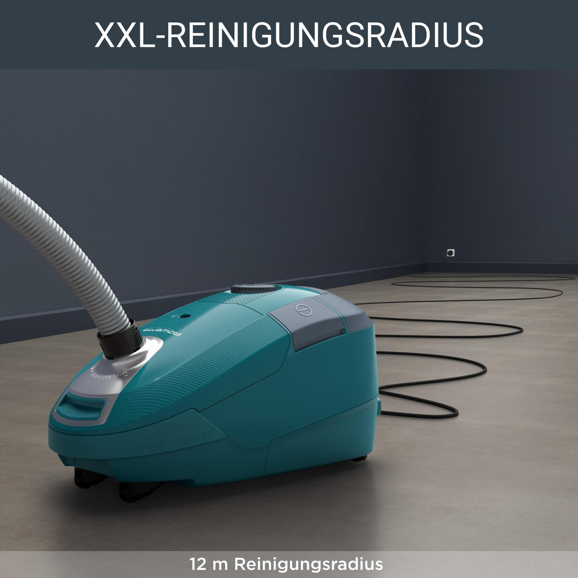 Rowenta RO3143 Power XXL tolmuimeja kotiga, 900 W, 4,5 liitrit, sinakashall – pilt 7