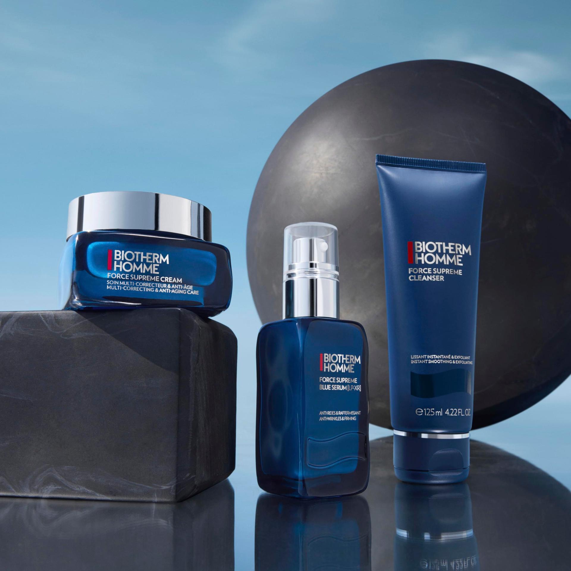 Biotherm Homme Force Supreme Blue Serum, noorendav vananemisvastane näoseerum igapäevaseks näohoolduseks meestele, 60ml – pilt 6