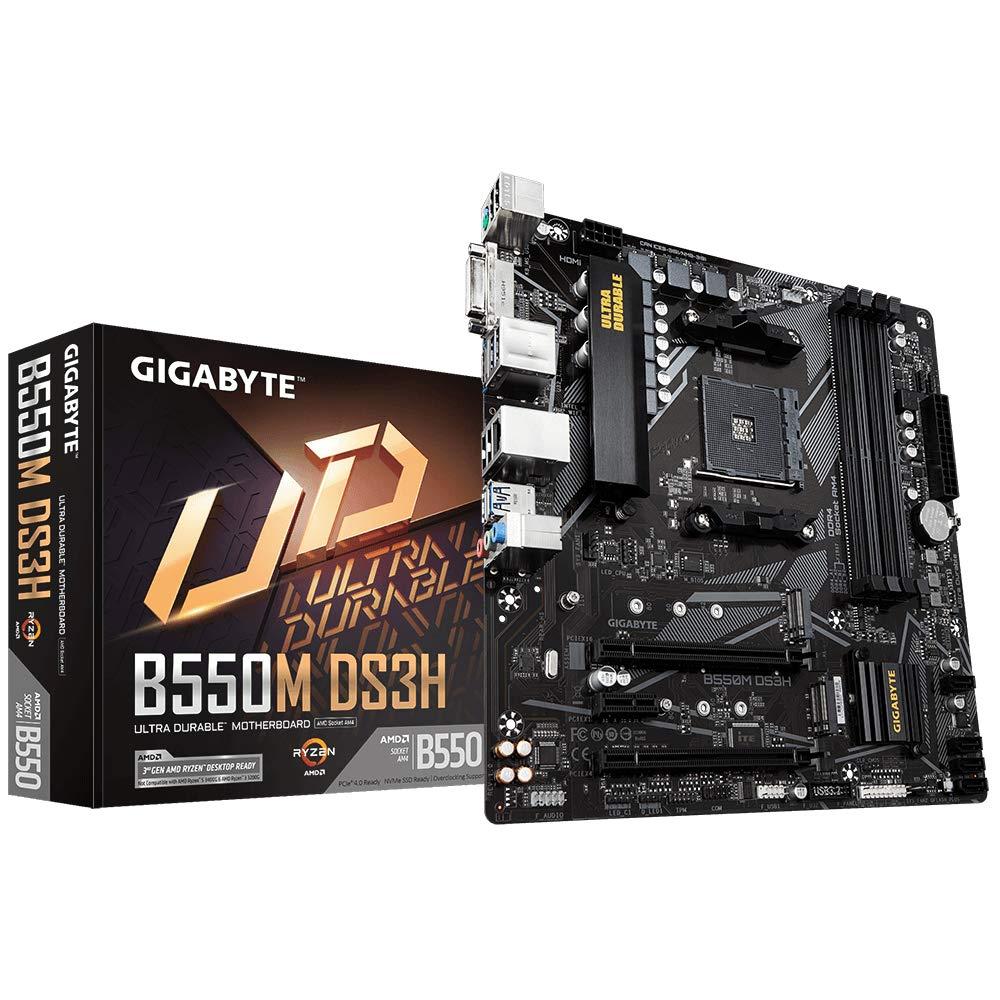 Gigabyte B550M DS3H emaplaat must