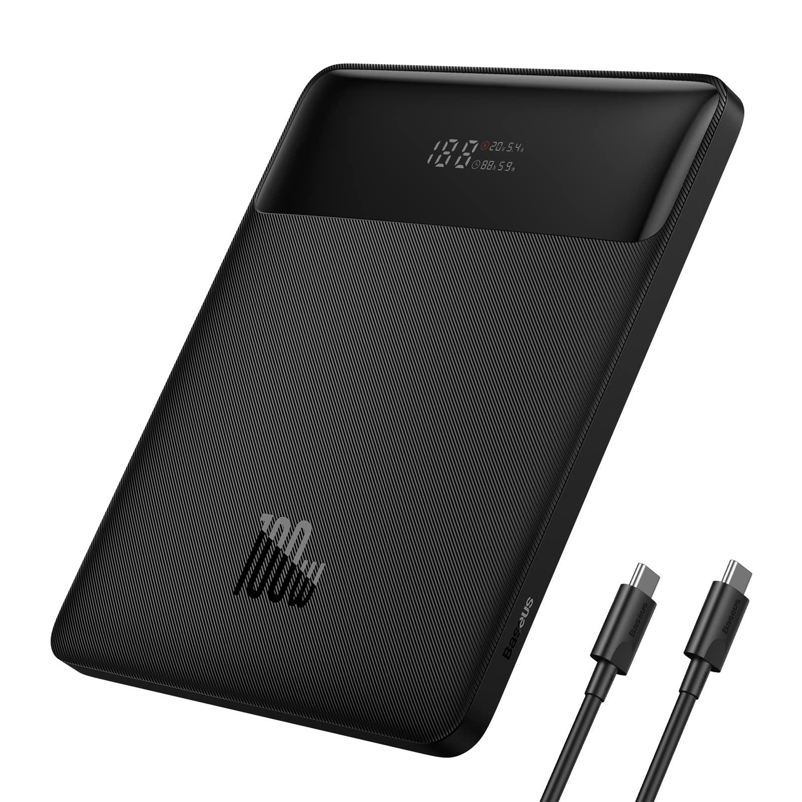 Baseus 20000mAh 100W Sülearvuti Powerbank – Kiirlaadimine USB-C, MacBook, iPhone, Samsung, Dell, iPad, HP, Switch, ROG Ally
