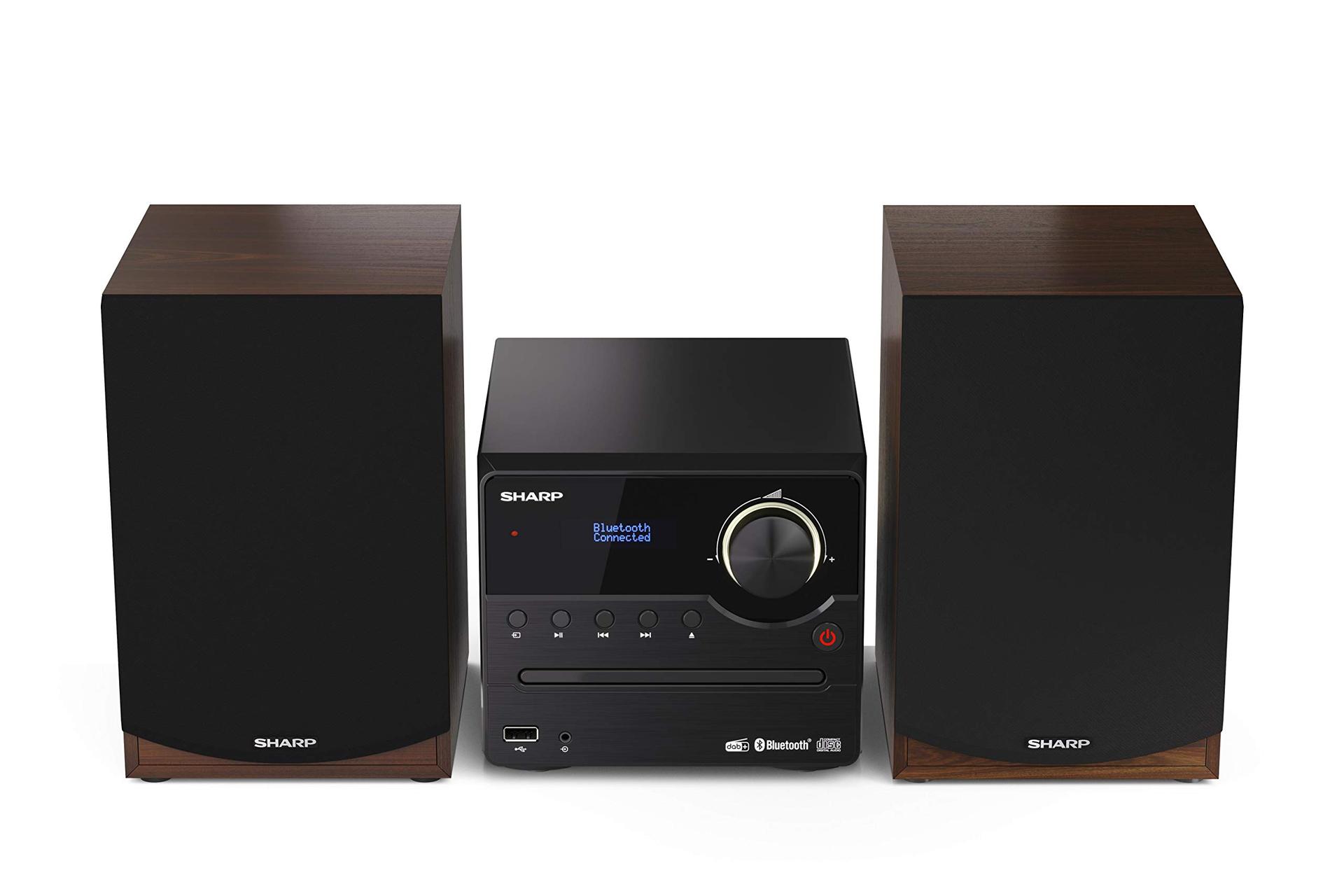 SHARP XL-B517D(BR) Mikro-helisüsteem 45W (digitaalraadio DAB, DAB+ ja FM/UKW, Bluetooth, USB, CD, MP3), pruun – kasutusnäide