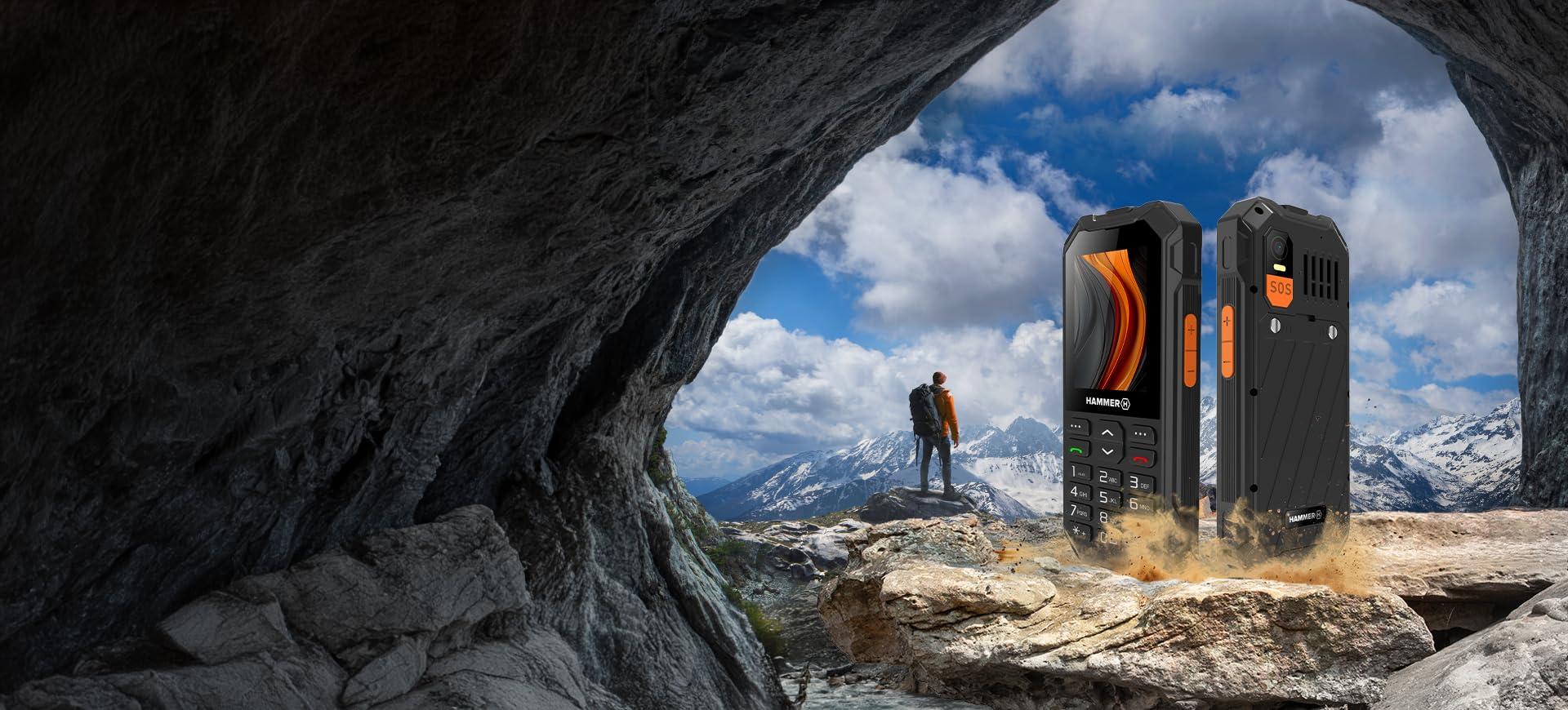 Klaviatuuritelefon Hammer 6 LTE, suur aku 2500mAh kuni 7 päeva ooterežiim, taskulamp ja SOS-nupp, VoLTE-tehnoloogia, valgustatud klahvid, IP68 1,5 meetri kukkumistest, 2,4-tolline ekraan, lepinguvaba – pilt 8