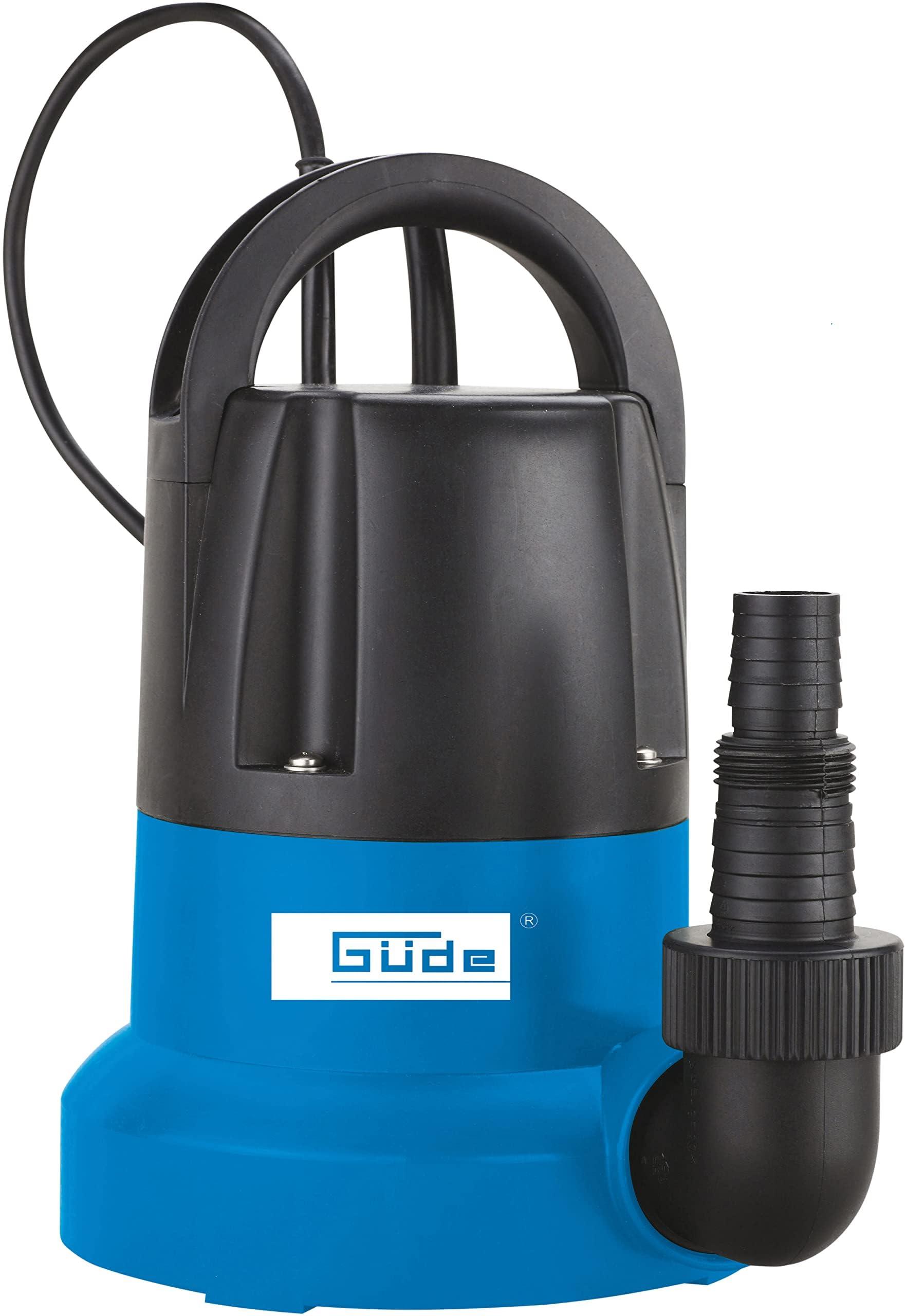 Güde lamedaimupump GFS 401 S (400 W, voolumaht 7000 l/h, maksimaalne tõstekõrgus 8 m, maksimaalne imemiskõrgus 7 m, Noryl-tööratas, roostevabast terasest võll, termokaitse, 10 m toitekaabel, minimaalne käivituskõrgus 30 mm)