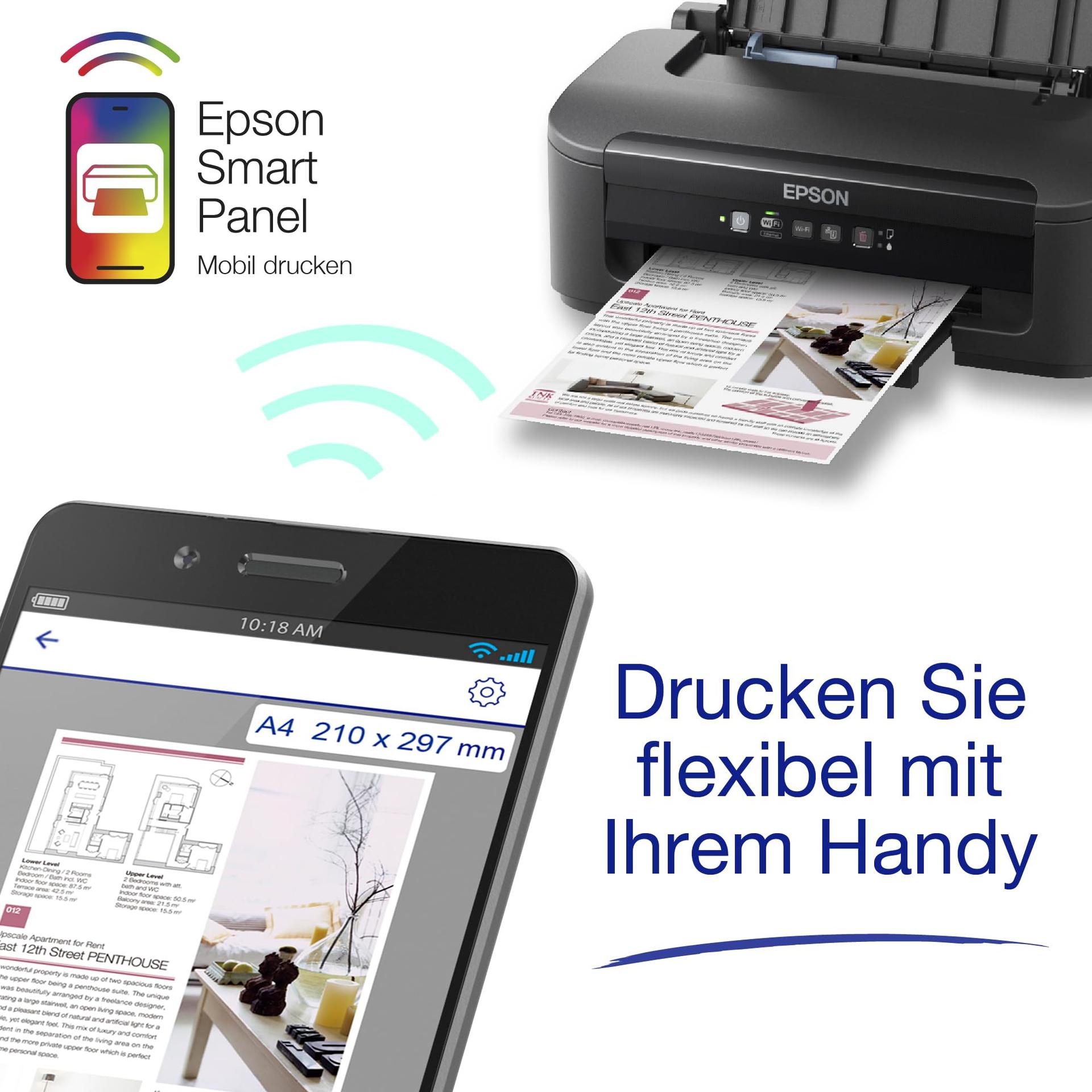 Epson WorkForce WF-2110W A4-tindiprinter Wi-Fi ja Etherneti ühendusega – lisavaade