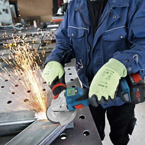 Bosch Professional 18V süsteem BITURBO nurklihvija GWS 18V-15 SC (sh kinnitusäärik