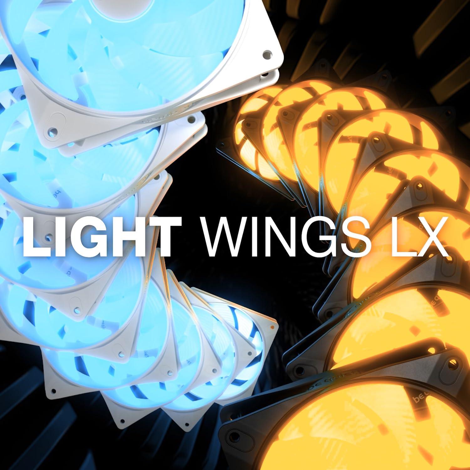 be quiet! Light Loop 360mm White vesijahutus suure jõudlusega süsteemidele, 3x Light Wings LX 120mm PWM ARGB ventilaatorid, stiilne ARGB jahutusplokk, ARGB-PWM jaotur, äärmiselt kõrge jahutusvõime – kasutusnäide