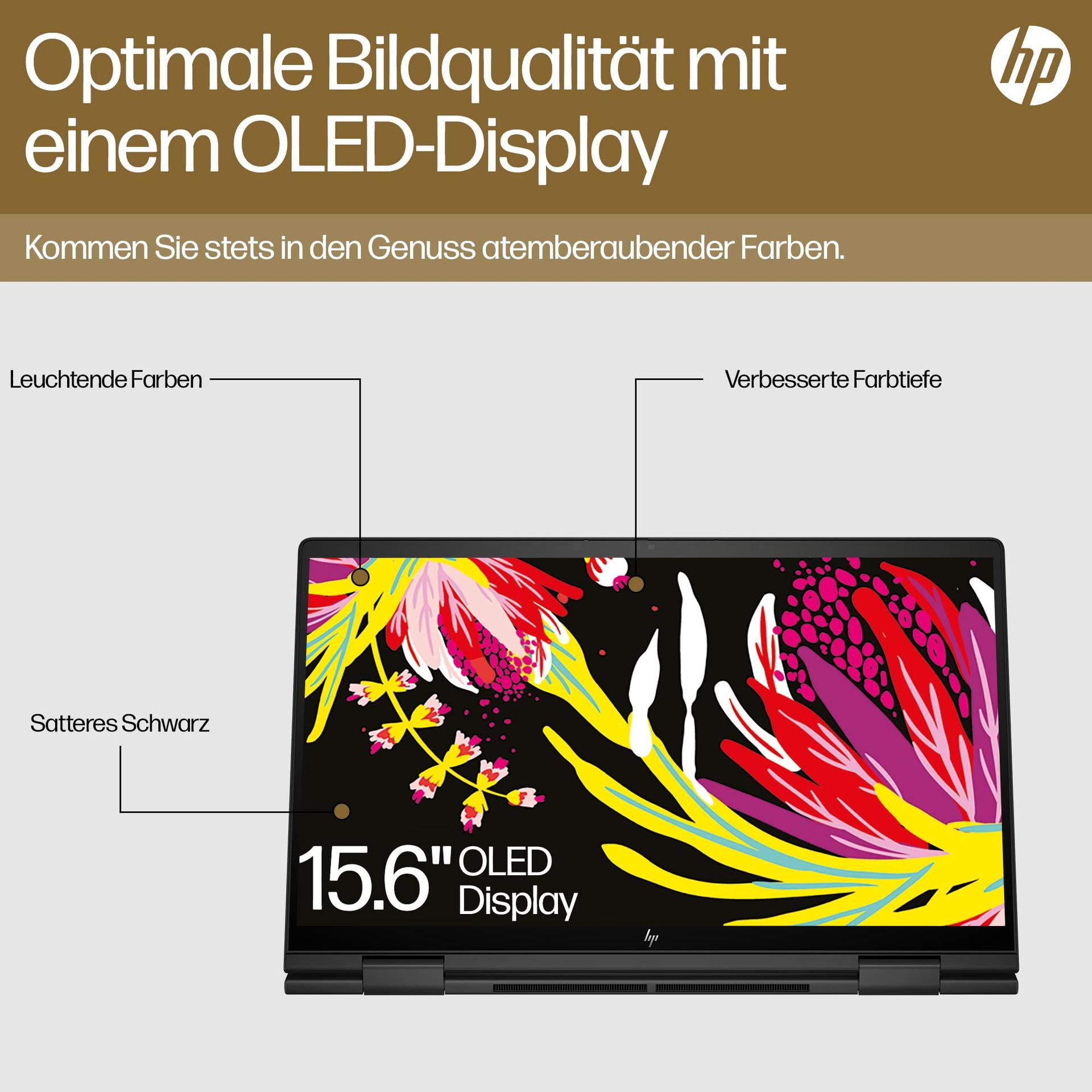 HP Envy x360 2-in-1 Sülearvuti | 15,6″ FHD Puutetundlik Ekraan | AMD Ryzen 7 7730U | 16 GB DDR4 RAM | 1 TB SSD | AMD Radeon Graafika | Windows 11 Home | QWERTZ | Must – pilt 7