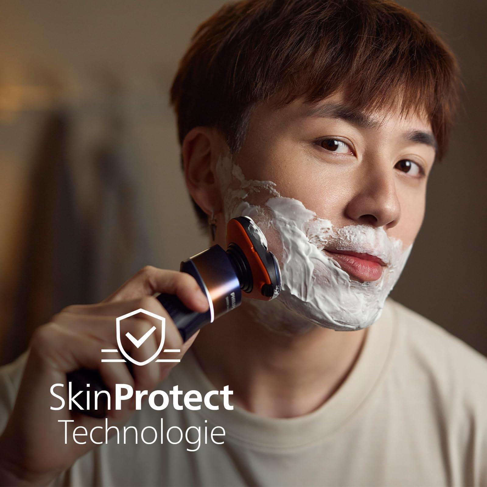 Philips Shaver Series 5000X, Elektriline Pardel Märg- ja Kuivraseerimiseks, Skin Protect Tehnoloogia, Paindlik 360-Kraadine Raseerimispea, Kiirlaadimine 1h/5min (Mudel X5012/00) – pakend ja tarvikud