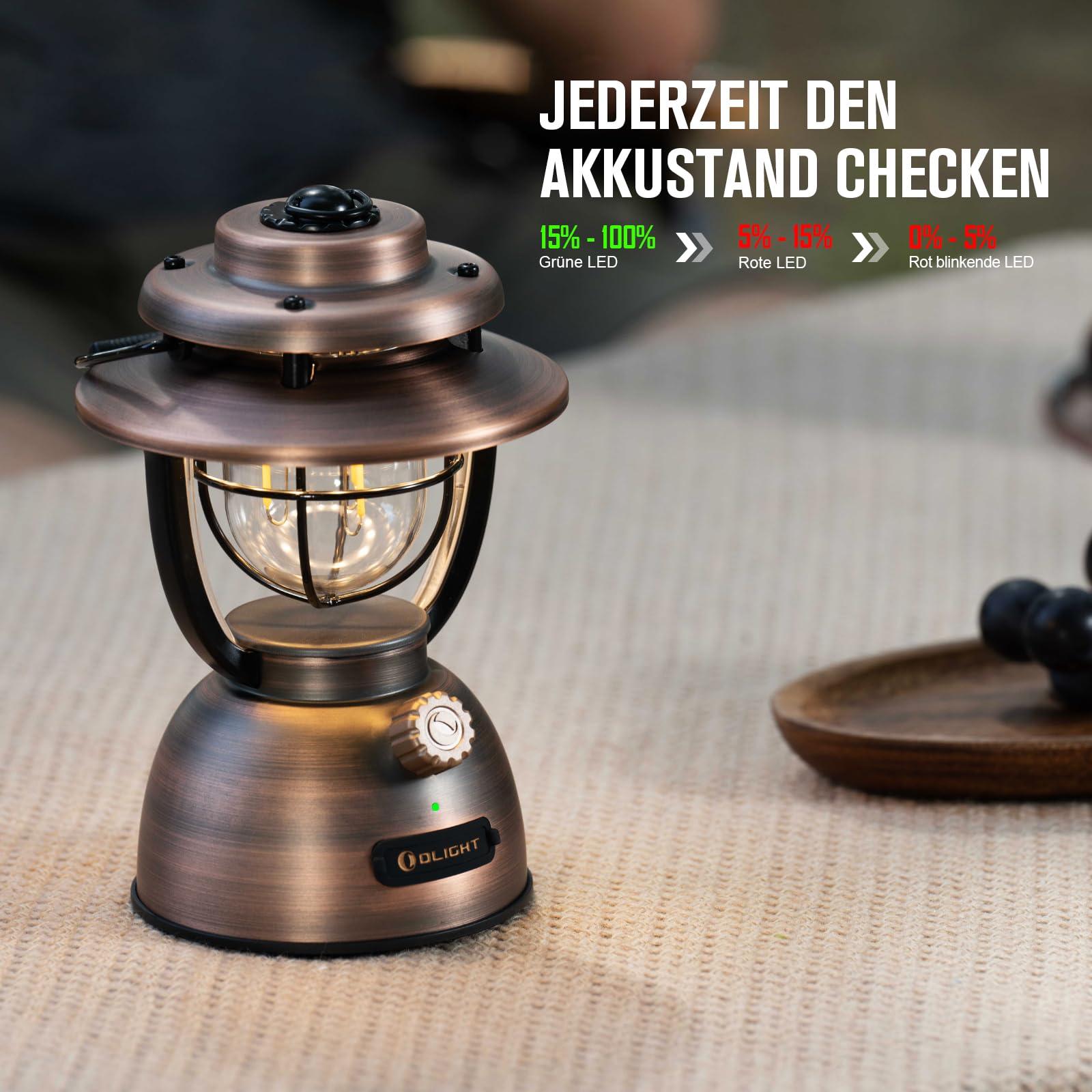 OLIGHT Olantern Classic 2 Pro LED laetav retrostiilis matkalatern 300 LM, sujuvalt hämardatav, akupangaga, sobib telkimiseks, aeda, elektrikatkestuste jaoks, halloween’i kaunistuseks, matkamiseks – pakend ja tarvikud