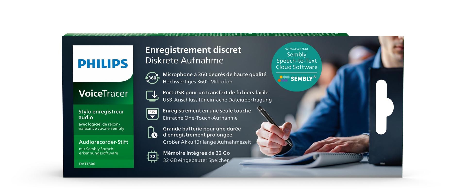 Philips VoiceTracer DVT1600 pliiats