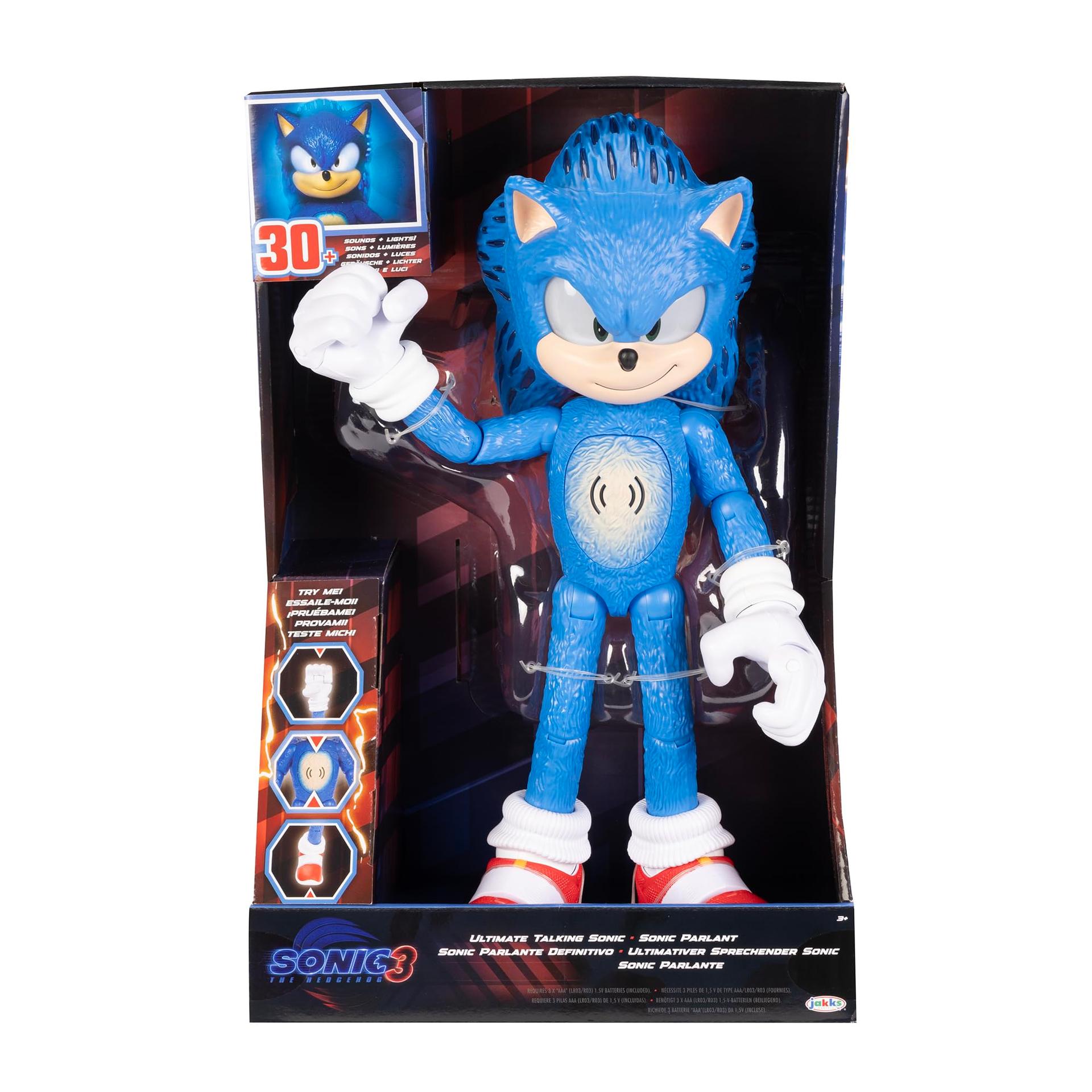 Sonic 3 Filmi Kollektsiooni Funktsionaalne Kaisuheelik, Sinine – pakend ja tarvikud