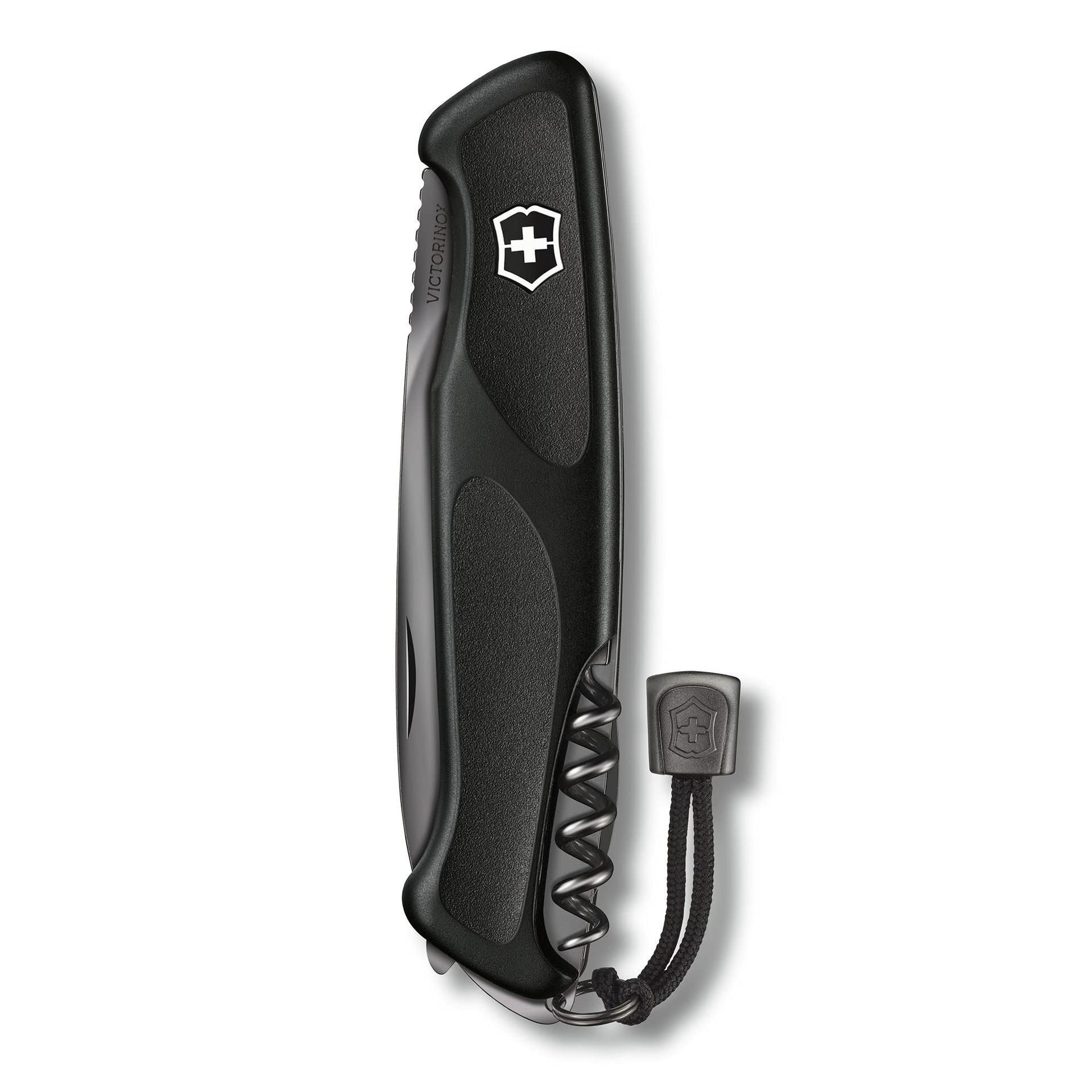 Victorinox Šveitsi Taskunuga Ranger 55 Onyx Black, Multitööriist, 13 Funktsiooni, Lukustuv Tera, Must – kasutusnäide