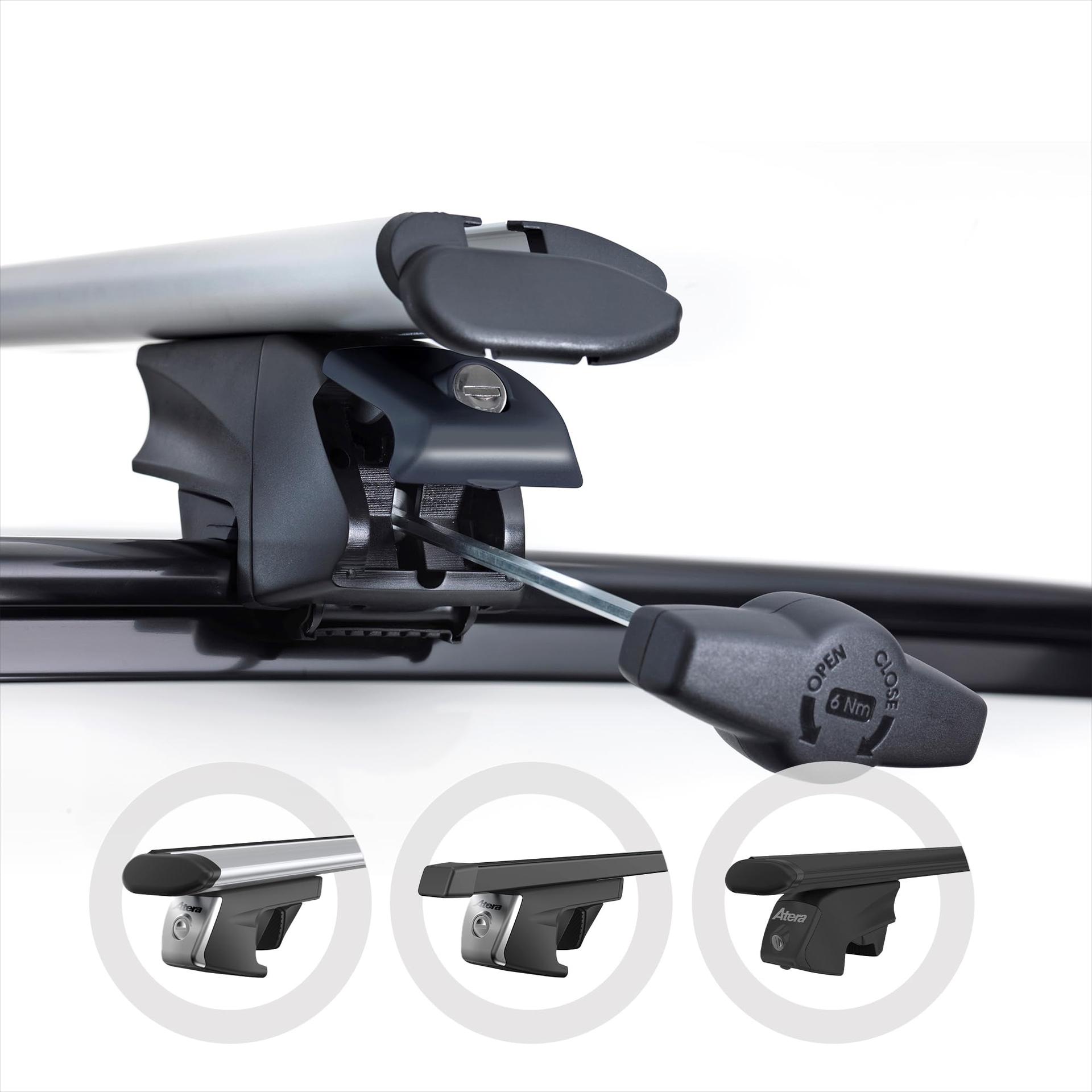 Atera 048522 auto katuseraam Signo RTD – Aero profiil hõbedane – autodele integreeritud katuseraamiga – teras 122 cm – lisavaade