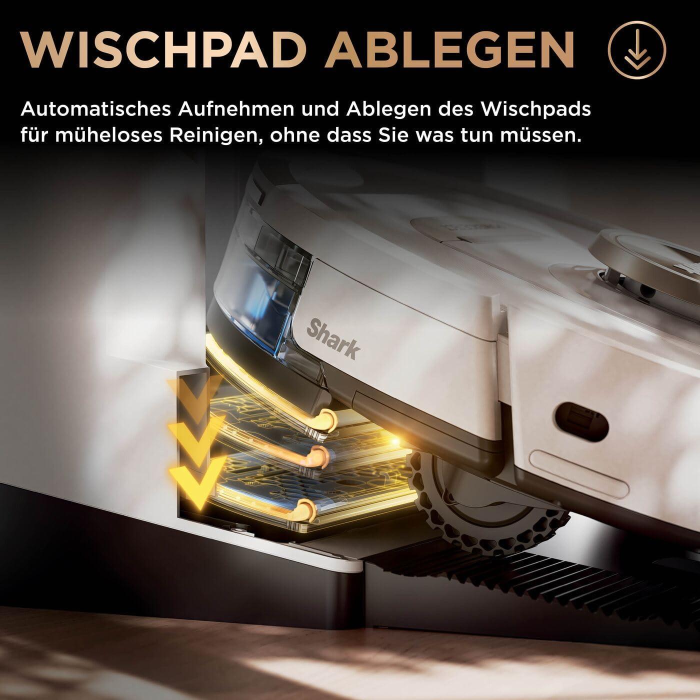 Shark PowerDetect 2-in-1 Tolmu- ja Pühkimisrobot, NeverTouch Pro 60 Päeva, Ise-Tühjendamine, Vee Täitmine ja Puhastus, 3D- & LiDAR-Navigatsioon, NeverStuck Takistuste Vältimine, Valge, AV2800ZEEUWH – pilt 8