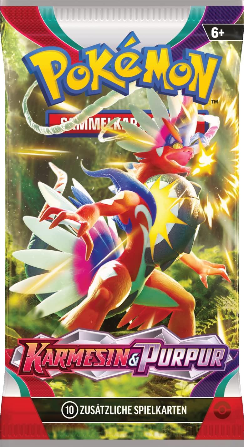 Pokémon kaardimäng: Karmesin & Purpur displaybox (36 boosterpakki) – pakend ja tarvikud