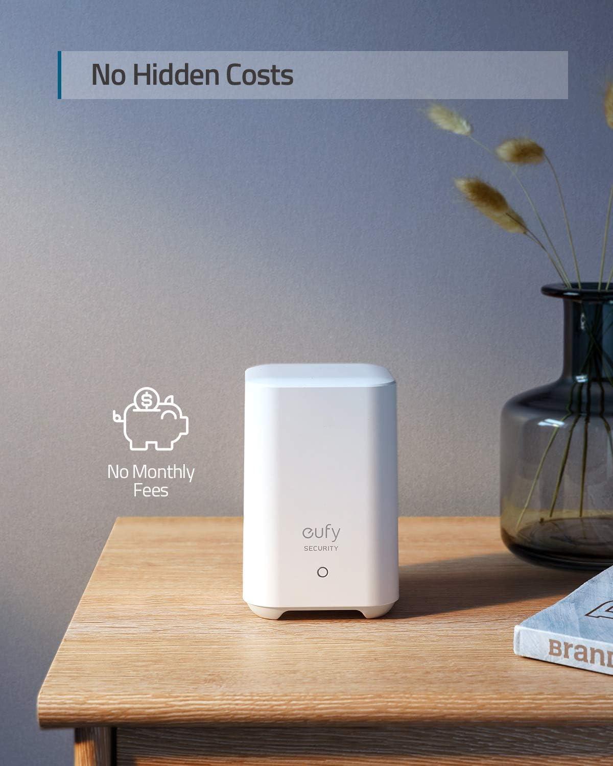 eufy Security 5-osaline nutikodu komplekt, turvasüsteem liikumisanduriga, 2 varguseandurit, häiresüsteem, rakendusega, ühilduv eufyCamiga, juhib teisi HomeBase jälgimisseadmeid – lisavaade