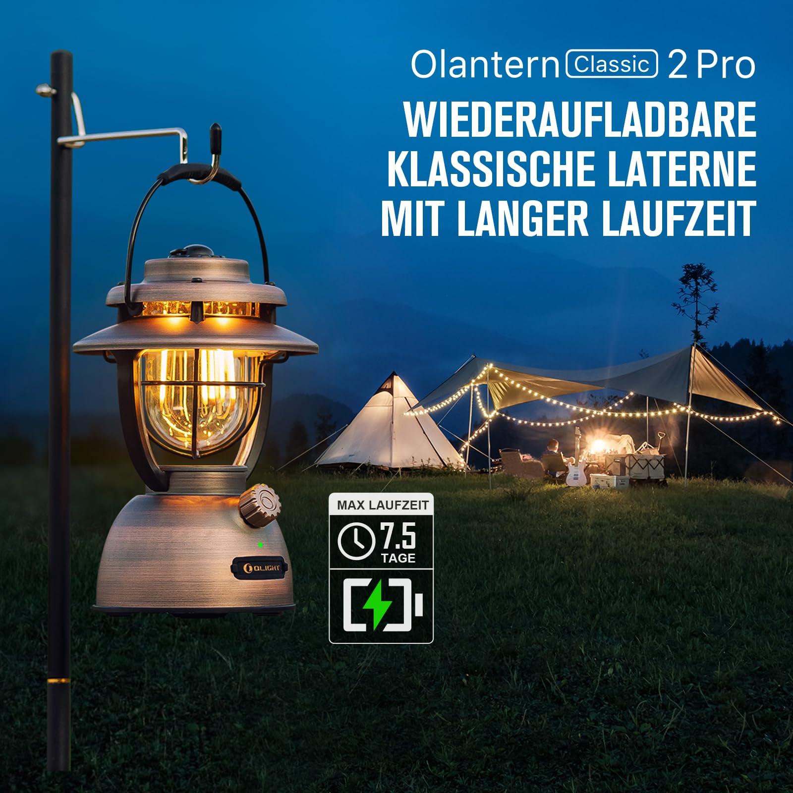 OLIGHT Olantern Classic 2 Pro LED laetav retrostiilis matkalatern 300 LM, sujuvalt hämardatav, akupangaga, sobib telkimiseks, aeda, elektrikatkestuste jaoks, halloween’i kaunistuseks, matkamiseks – lisavaade