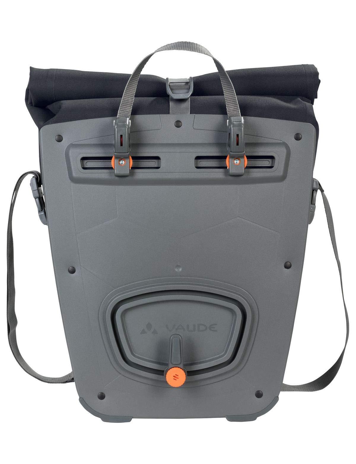 VAUDE Aqua Back Deluxe Single – Jalgrattakott – 1 tagumine pakiraamikott (24L) – veekindel – valmistatud Saksamaal – detailne vaade