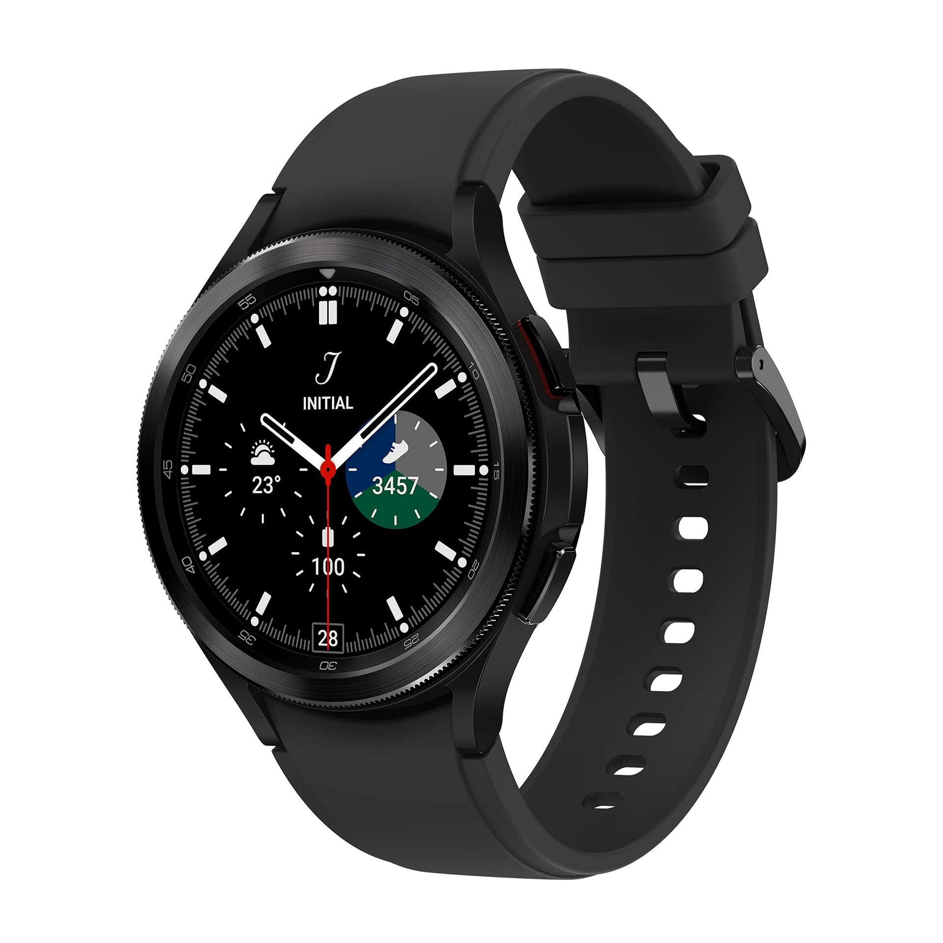 Samsung Galaxy Watch4 Classic, ümmargune LTE nutikell, Wear OS, pöörlev raam, spordikell, aktiivsusmonitor, 46 mm, must, 36-kuulise tootjagarantiiga [Amazon eksklusiiv]