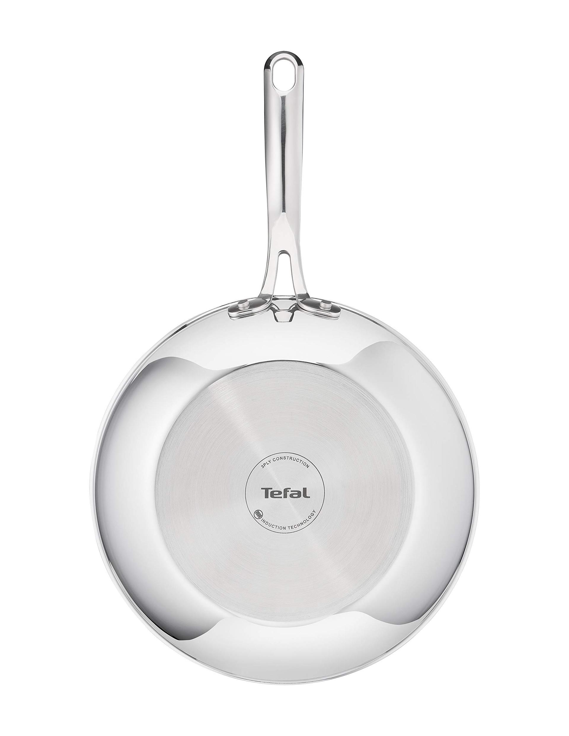 Tefal E49716 Eternal Mesh Wokpann, kriimustuskindla Mesh-kattega, PFOA-vaba, sobib kõigile pliiditüüpidele, sealhulgas induktsioonpliitidele, klaaskaanega, roostevaba teras, 28 cm – kasutusnäide