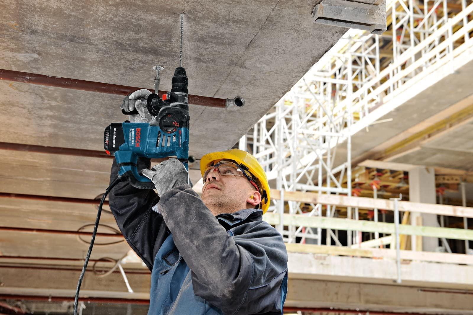 Bosch Professional puurvasar GBH 3-28 DRE (sh kiirpadrun 13 mm, vahetatav padrun SDS-plus, sügavuspiirik 210 mm, lisakäepide, määretuub, masinariie, L-BOXX) – pilt 6