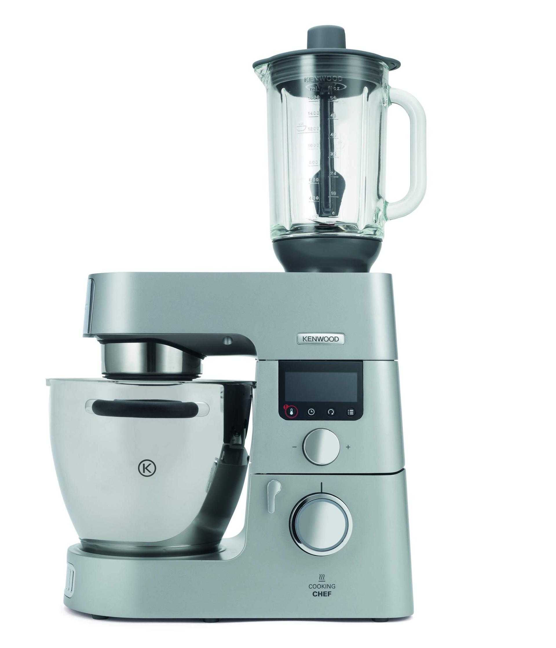 Kenwood ThermoResist klaasmikser KAH359GL – Tarvik Kenwood Chef köögimasinatele, kuumakindel klaasanum smuutide, suppide ja jää purustamiseks, sisaldab segamisvarrast, antratsiit/hõbe – kasutusnäide