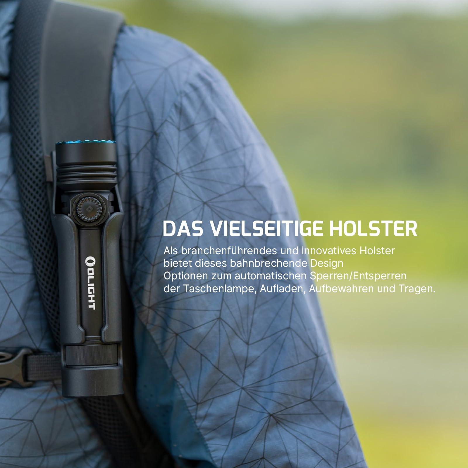 OLIGHT Seeker 4 Pro LED taskulamp koos vutlariga, 4600 luumenit, 260 meetrit, USB-C laetav lamp, 15 päeva aku kasutusaeg, kaasaskantav käsituli igapäevaseks kasutuseks ja õues (must, külm valge) – lisavaade