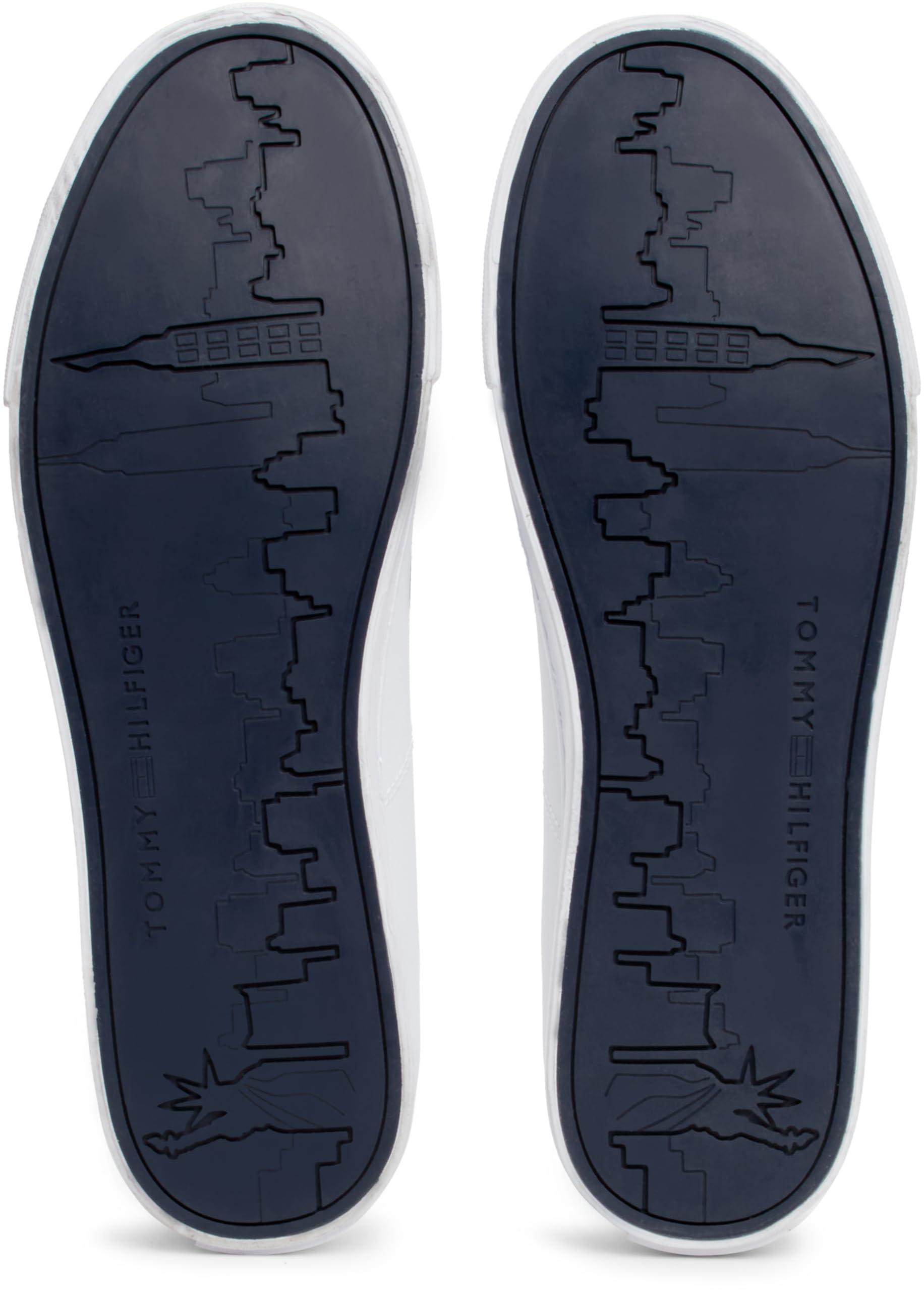 Tommy Hilfiger ESSENTIAL LEATHER SNEAKER Cupsole Sneaker Meestele, Valge, 44 EU – pilt 6