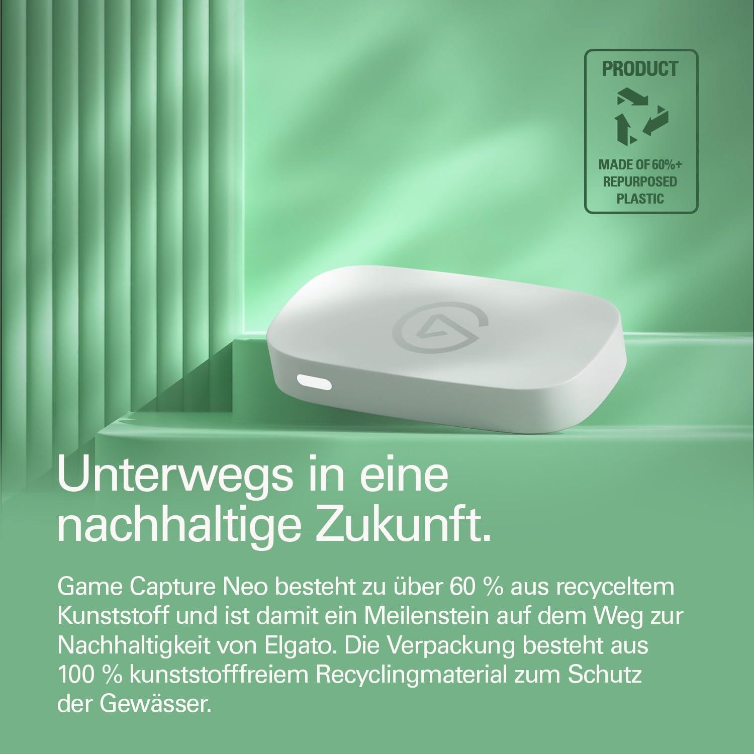 Elgato Game Capture Neo – Kaasaskantav USB-kaptureerimiskaart 4K60 HDR läbilaskega, 1080p60 video salvestus – PS5/Xbox/Switch/iPhone – OBS, Quicktime jt. – Plug & Play, ühilduv sülearvuti, PC, Mac, iPadiga – pilt 8