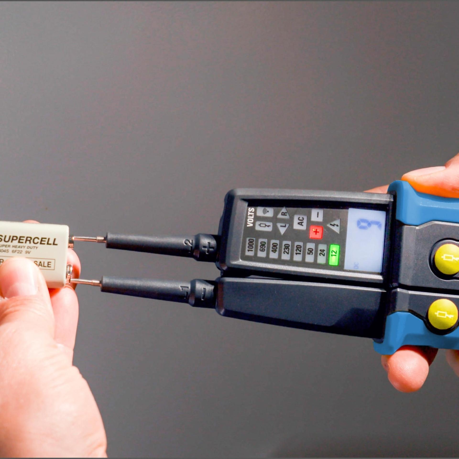 Pancontrol PAN MV-1000AD pingetester ja juhtivuse tester 12-1000V, LED & LCD ekraan, CAT III 1000V / CAT IV 600V – detailne vaade