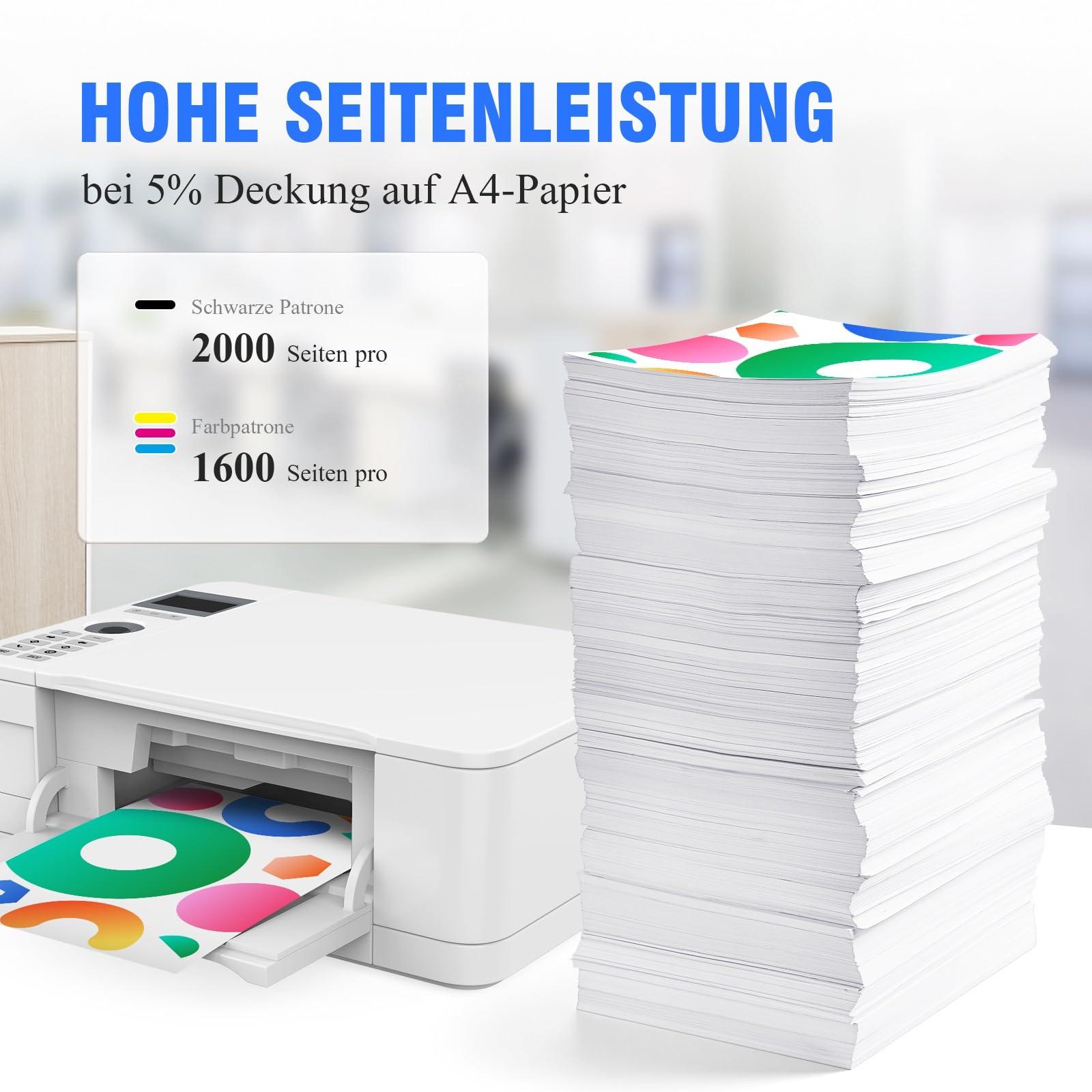 Topkolor 963XL Ühilduvad HP 963 XL tindikassetid HP OfficeJet Pro 9012e 9022e 9010e 9015e 9014e 9010 9012 9020 9014 9018 9019 9022 9020e 9025e 9016e printeritele (Must, Tsüaan, Magenta, Kollane) – pakend ja tarvikud