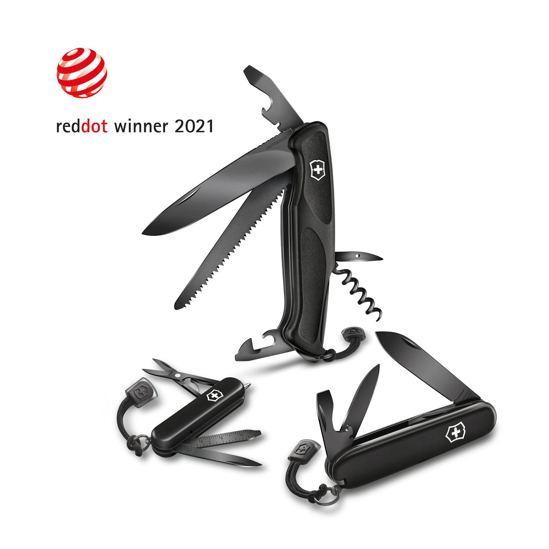 Victorinox Šveitsi Taskunuga Ranger 55 Onyx Black, Multitööriist, 13 Funktsiooni, Lukustuv Tera, Must – pilt 7