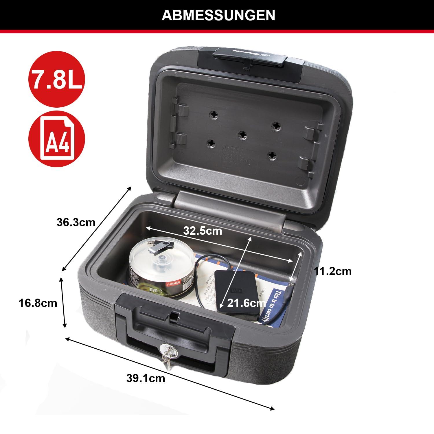 MASTER LOCK turvakassett [Tule- ja veekindel] [Keskmine] [Võtmelukk] LCHW20101 – ID-kaartidele, A4-dokumentidele, väikesele elektroonikale, ehetele jne. – pilt 6