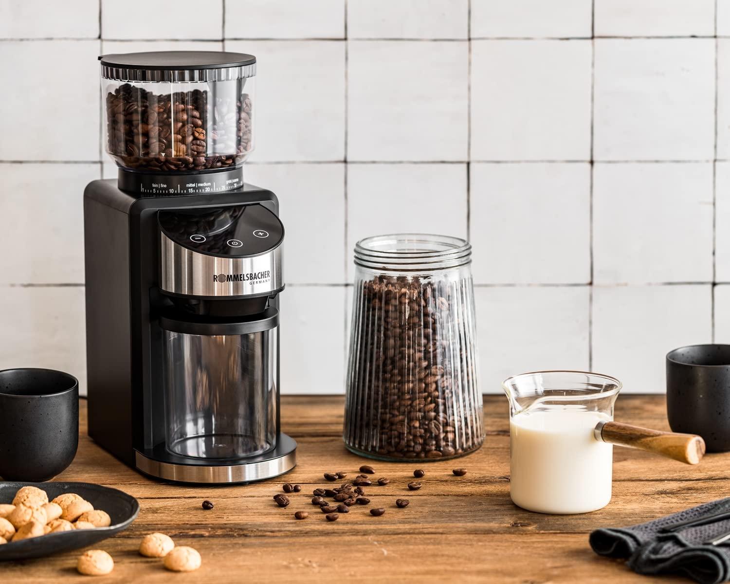 ROMMELSBACHER kohviveski EKM 400 – koonusjahvatus, antistaatiline funktsioon, 12 portsjonit, hoidik portafiltrile, 35-astmeline jahvatusseade, 220 g ubade mahuti, 130 W – pilt 6