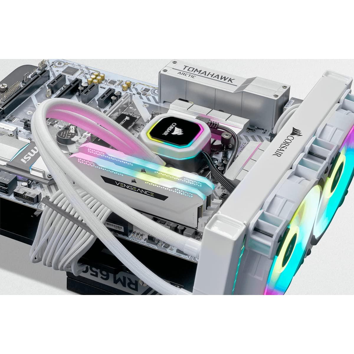 Corsair VENGEANCE RGB PRO SL 32GB (2x16GB) DDR4 3600 (PC4-28800) C18 1.35V Lauaarvuti Mälu – Valge – pilt 8