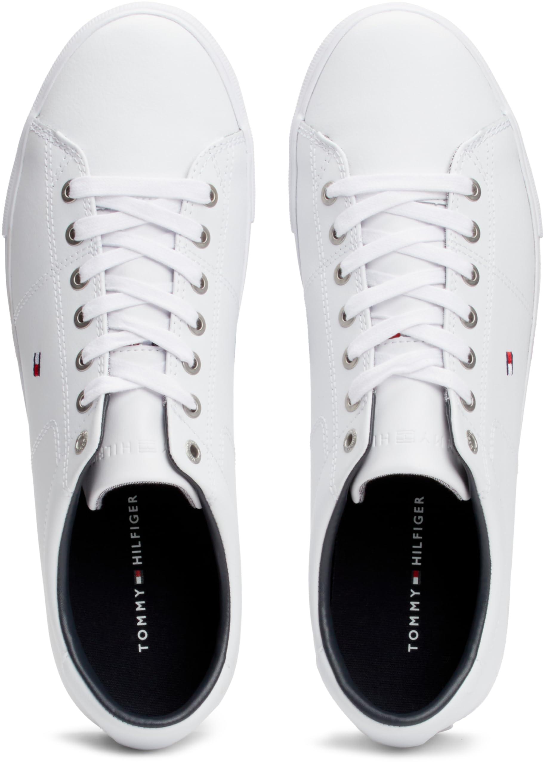 Tommy Hilfiger ESSENTIAL LEATHER SNEAKER Cupsole Sneaker Meestele, Valge, 44 EU – pakend ja tarvikud